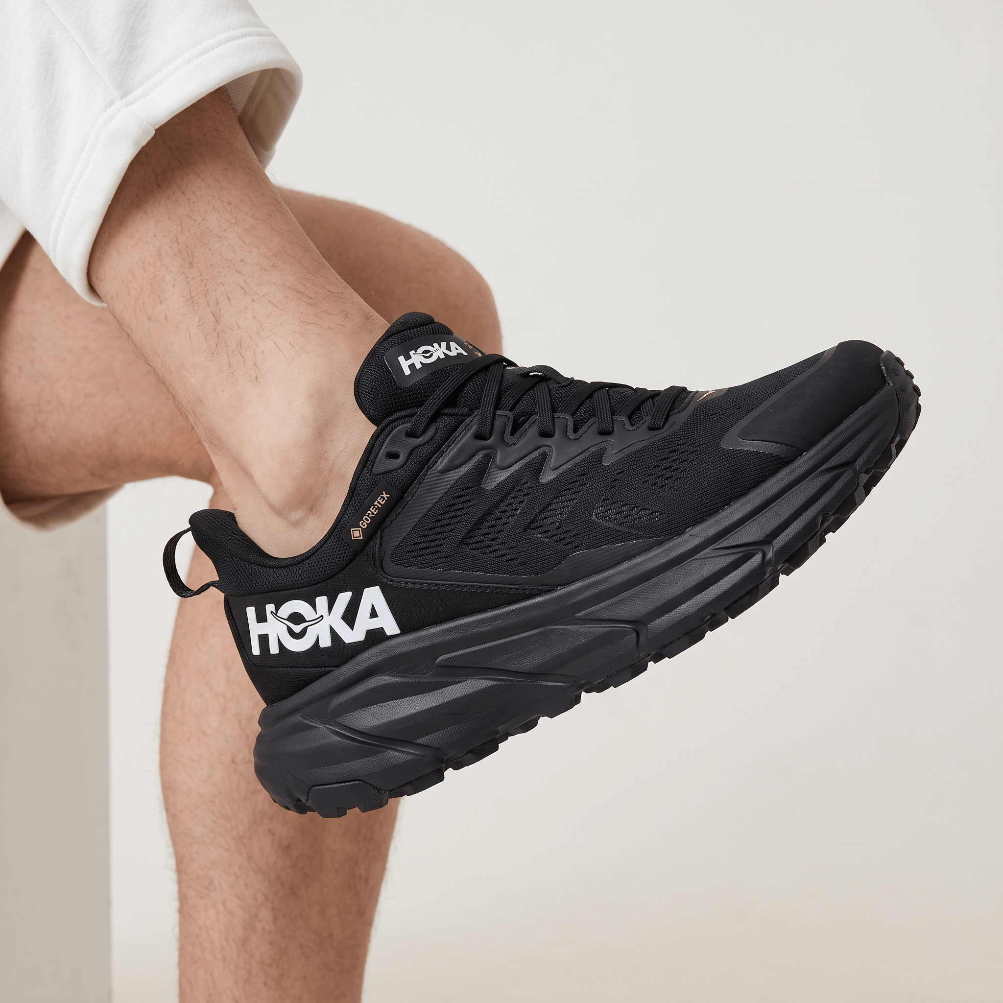 🖤 HOKA Stinson Evo GTX Trail Running Shoes – Triple Black big size