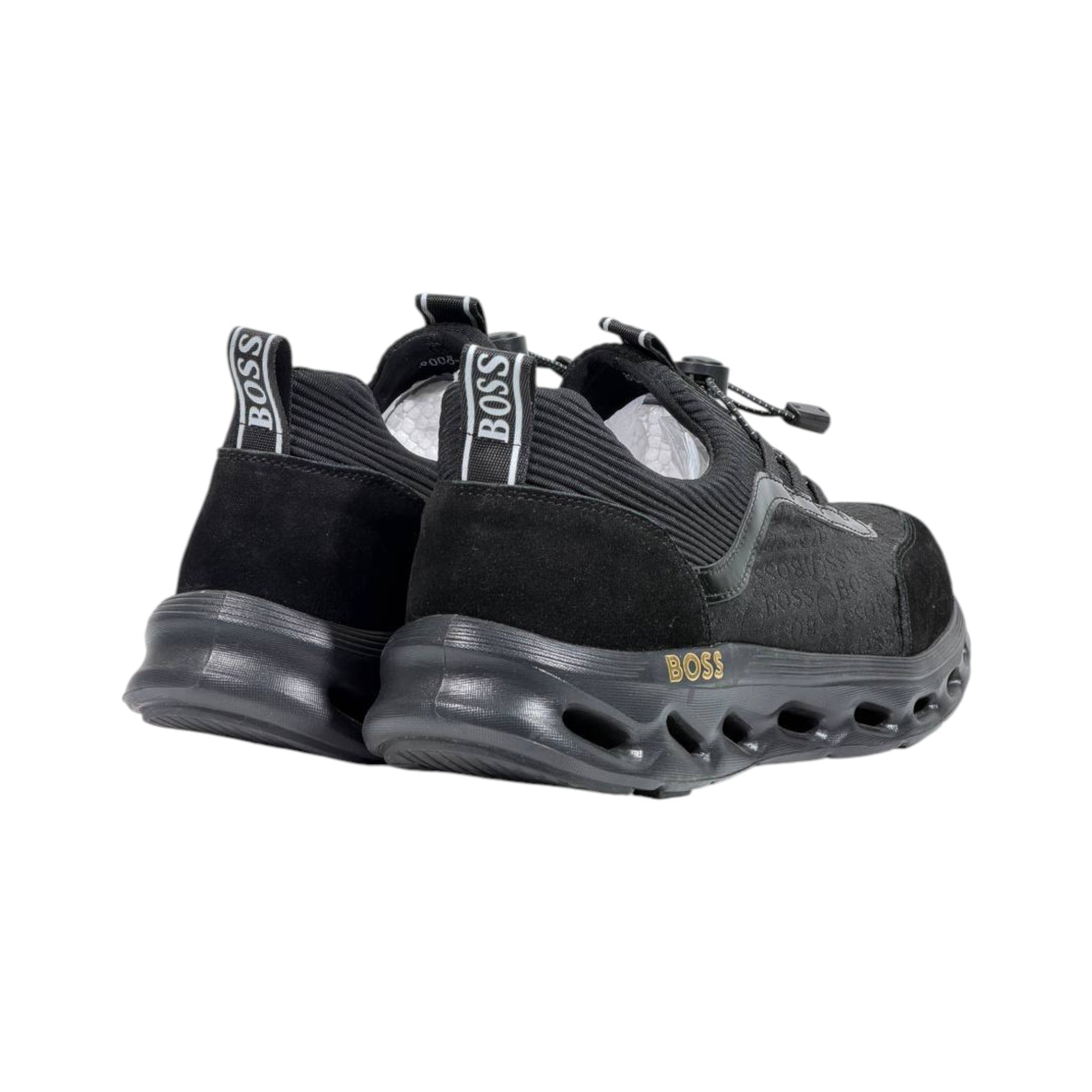 π€ Hugo Boss All Black Luxury Runner Sneakers πβ‘