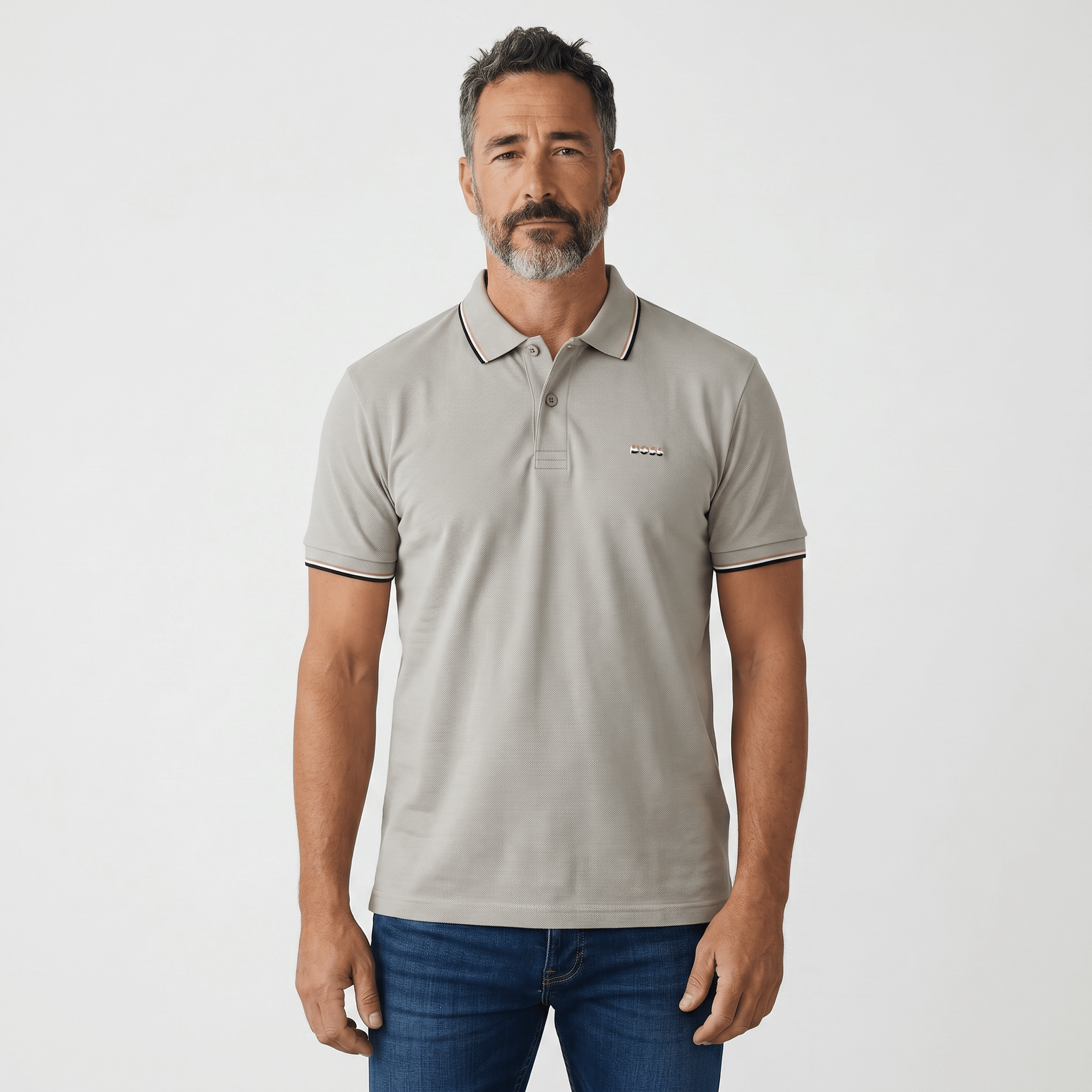 π€β¨ Hugo Boss Beige Luxury Polo Shirt β Timeless Smart Casual Essential ππ₯