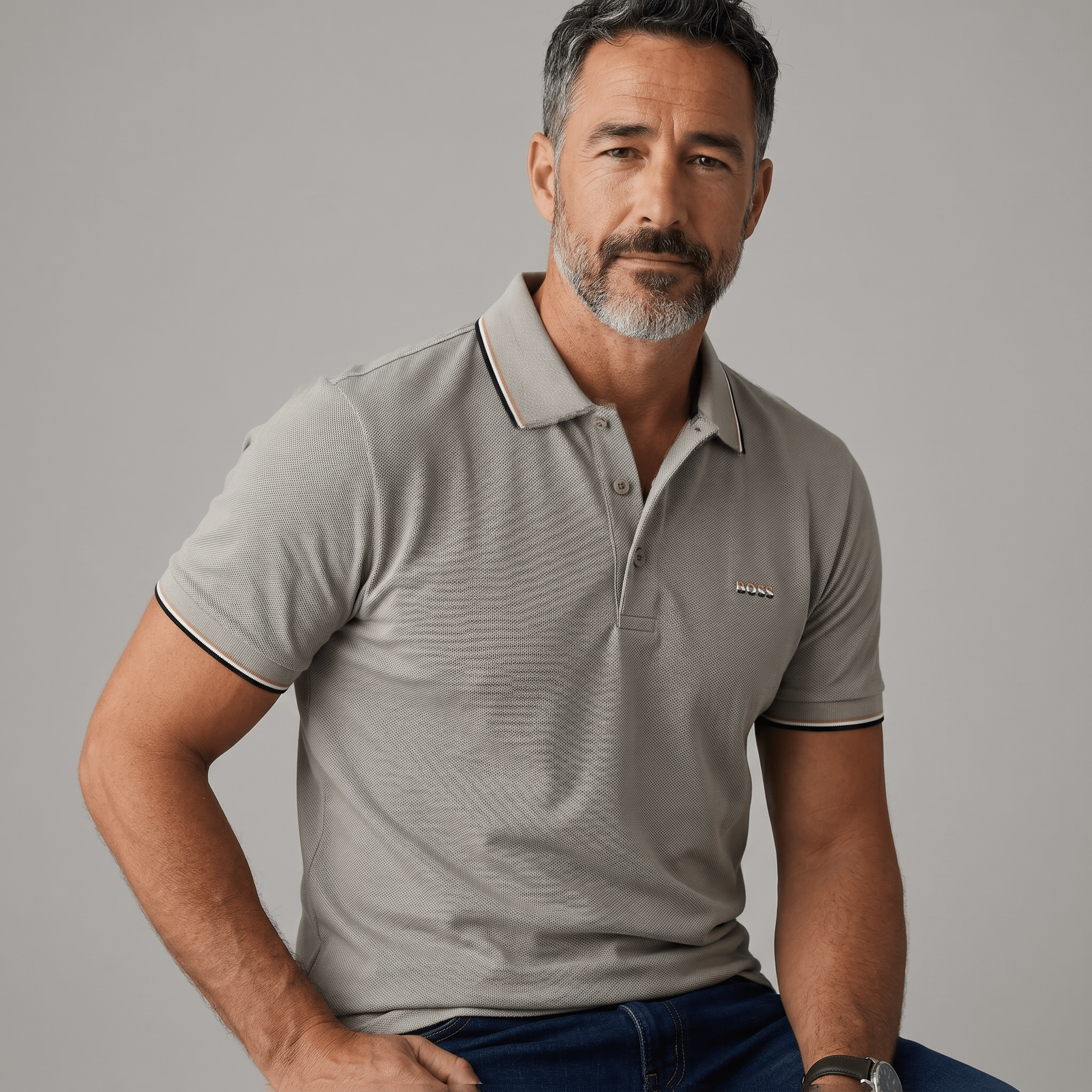 π€β¨ Hugo Boss Beige Luxury Polo Shirt β Timeless Smart Casual Essential ππ₯