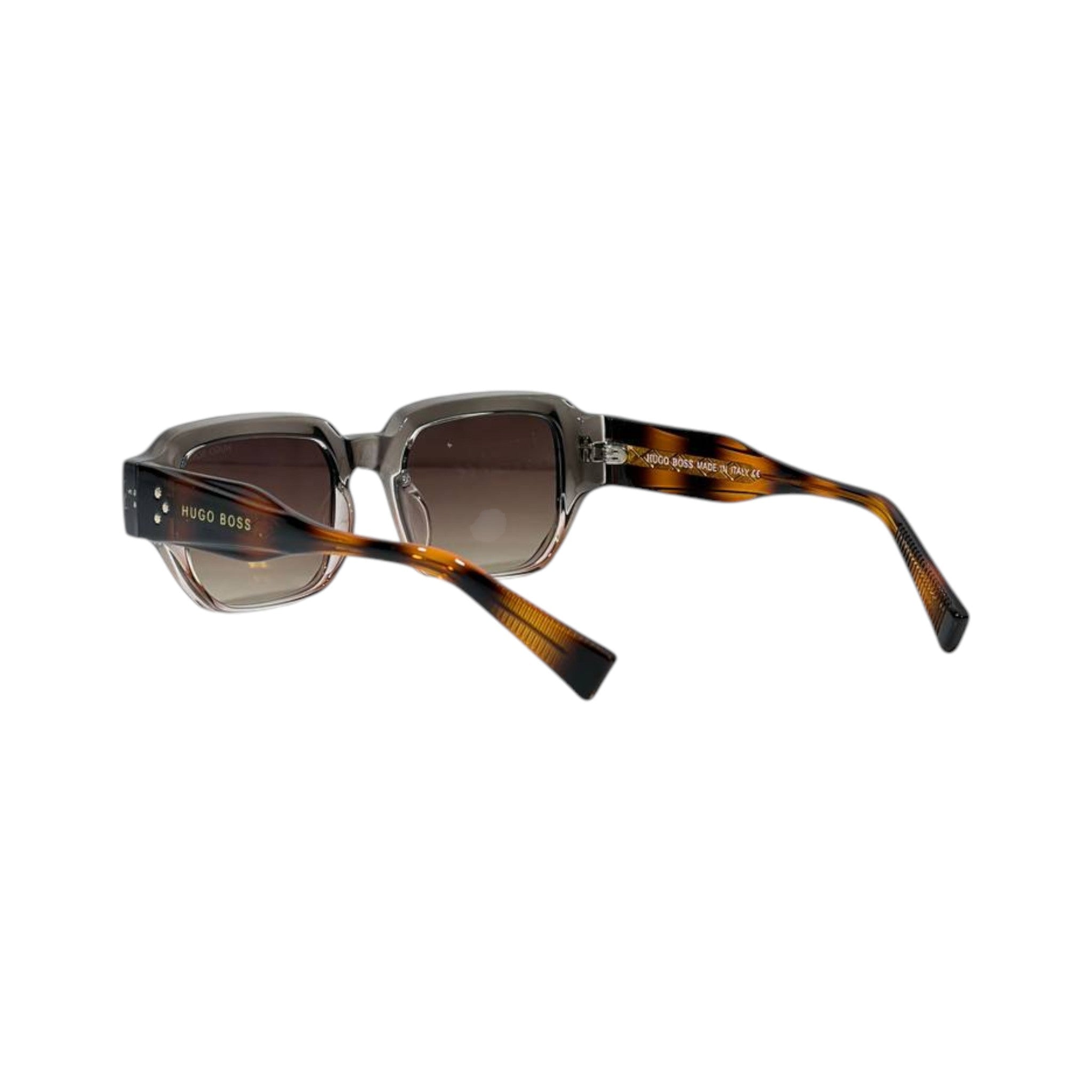 🕶️ Hugo Boss Transparent Tortoise Square Sunglasses | Luxury Statement Collection ✨