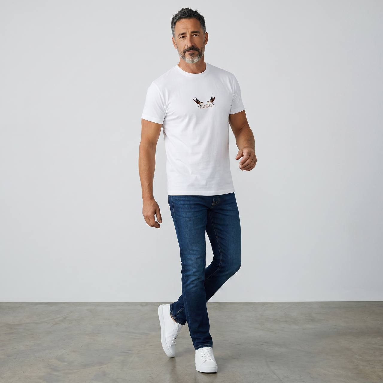 Hugo Eagle Logo Premium T-Shirt β White Edition π¦
π€