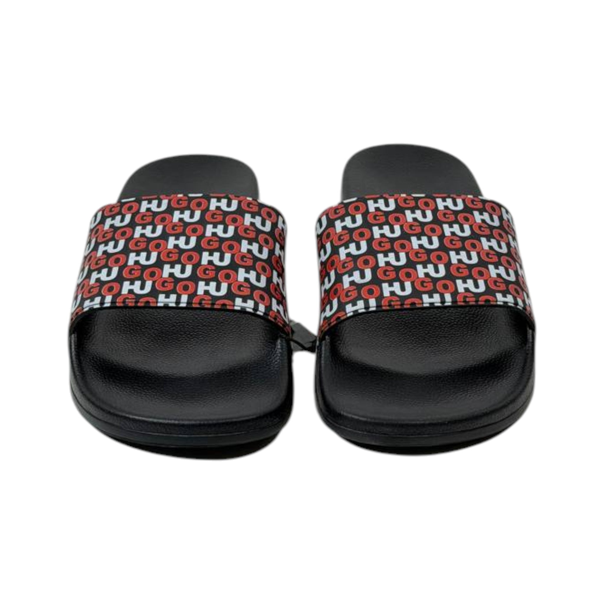 Hugo Logo Print Slides – Black Edition 🔥🖤