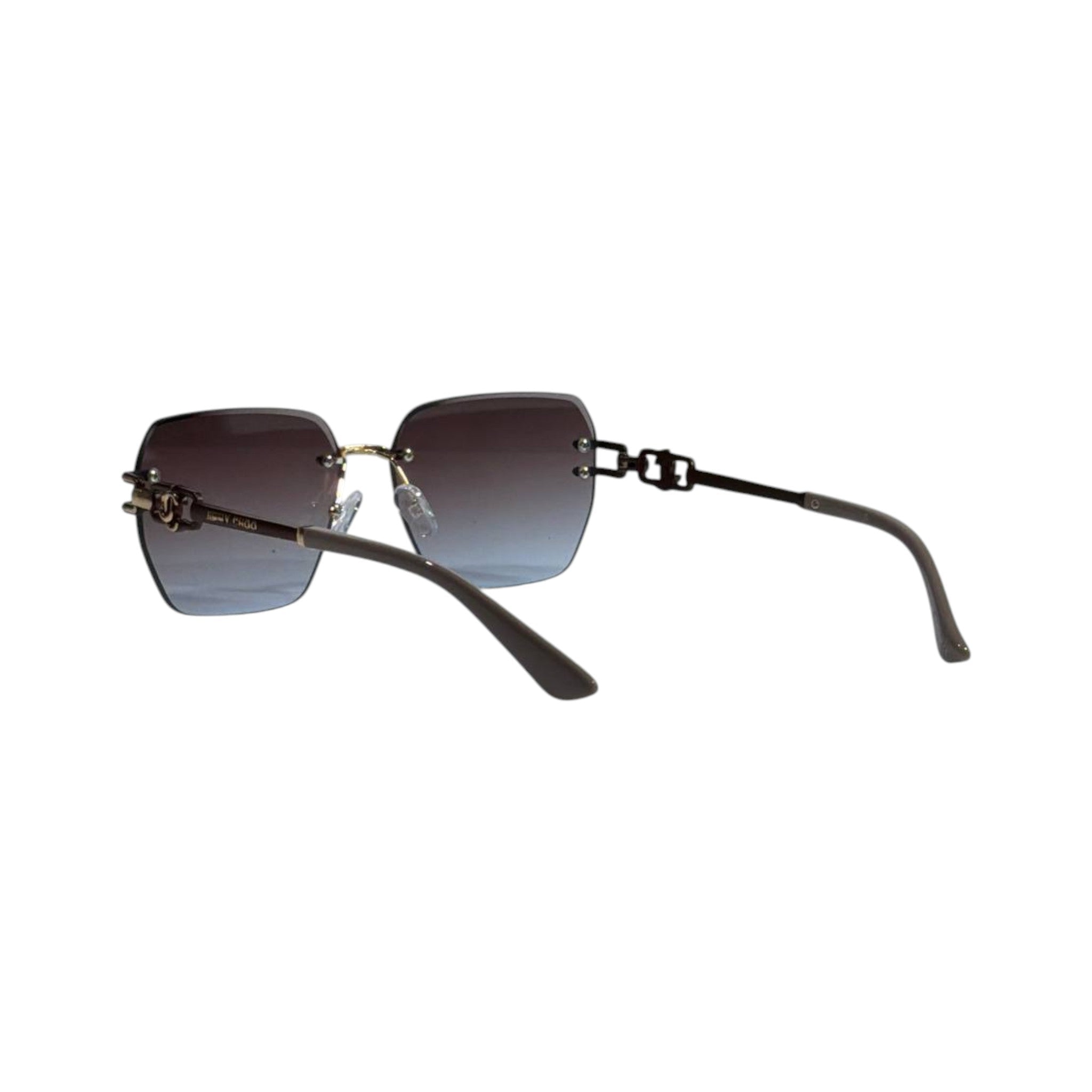Jimmy Choo Gradient Rimless Sunglasses – Soft Luxe Edition 🤎✨