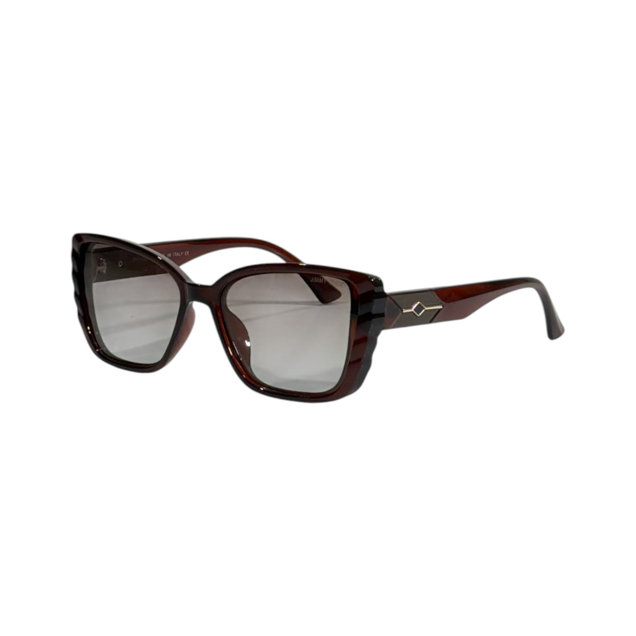 Jimmy Choo Square Sunglasses – Brown Gloss Luxury 🤎✨