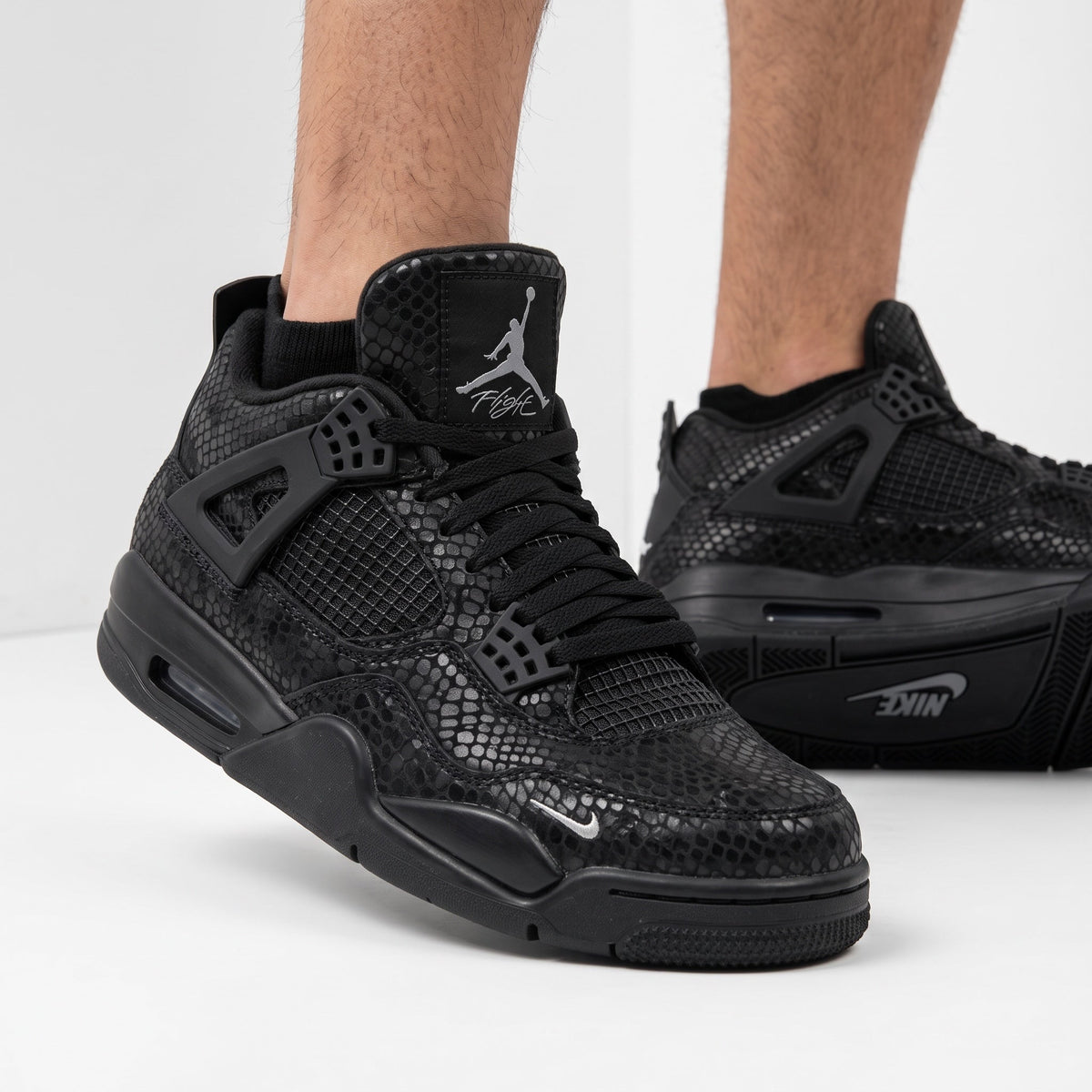Air Jordan 4 Retro Snakeskin β Black