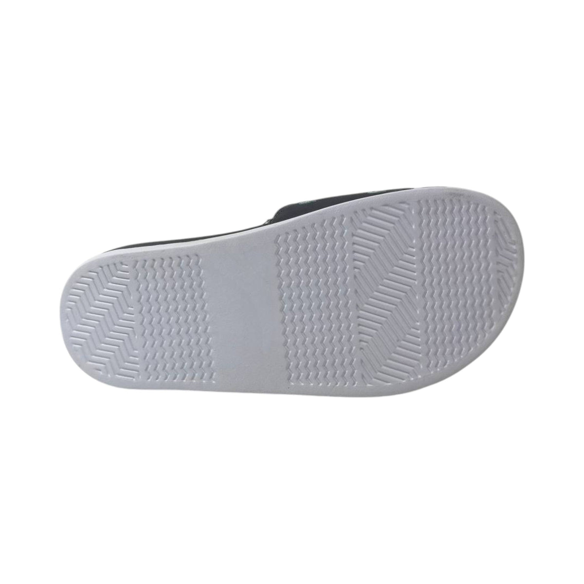 Lacoste Crocodile Print Slides — Midnight Black