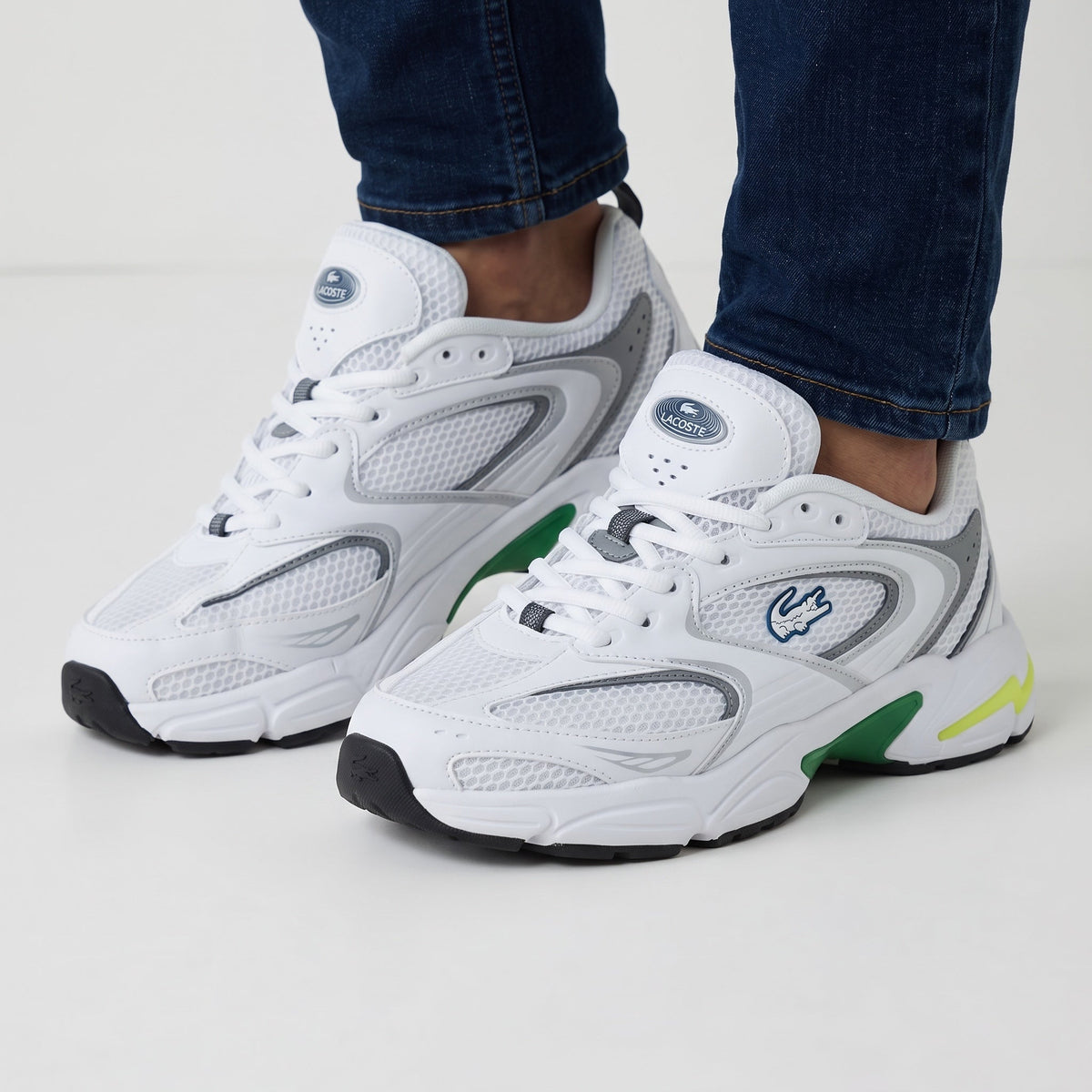 Lacoste Mesh Chunky Runner β White