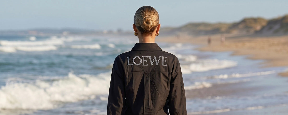 Loewe Embroidered Cotton Beach Shirt β Black π€π