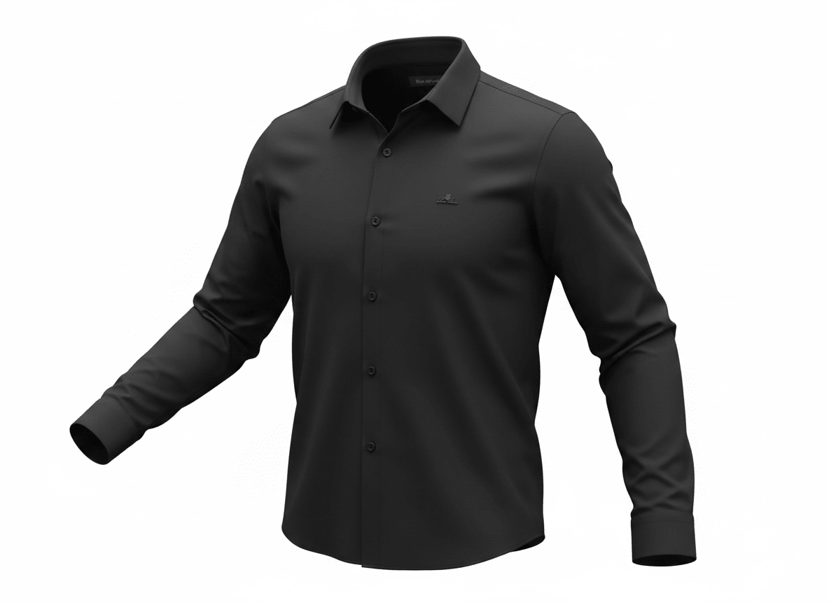 Loro Piana Black Long Sleeve Shirt 🖤✨ Minimal Luxury Fit