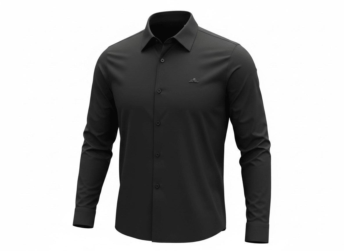 Loro Piana Black Long Sleeve Shirt 🖤✨ Minimal Luxury Fit