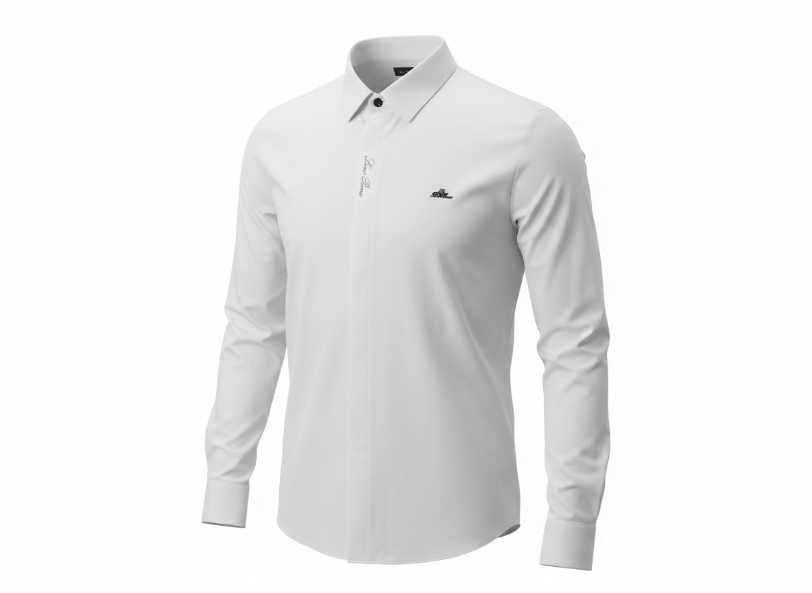Loro Piana White Long Sleeve Shirt π€β¨ Clean Luxury Fit