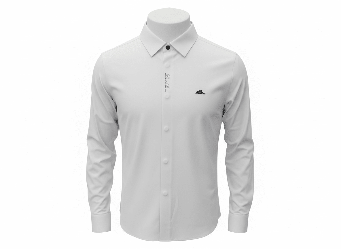 Loro Piana White Long Sleeve Shirt 🤍✨ Clean Luxury Fit