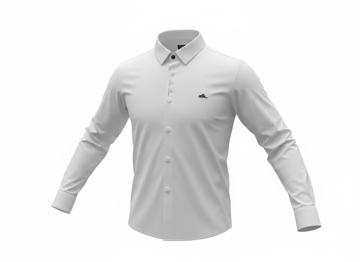 Loro Piana White Long Sleeve Shirt 🤍✨ Clean Luxury Fit