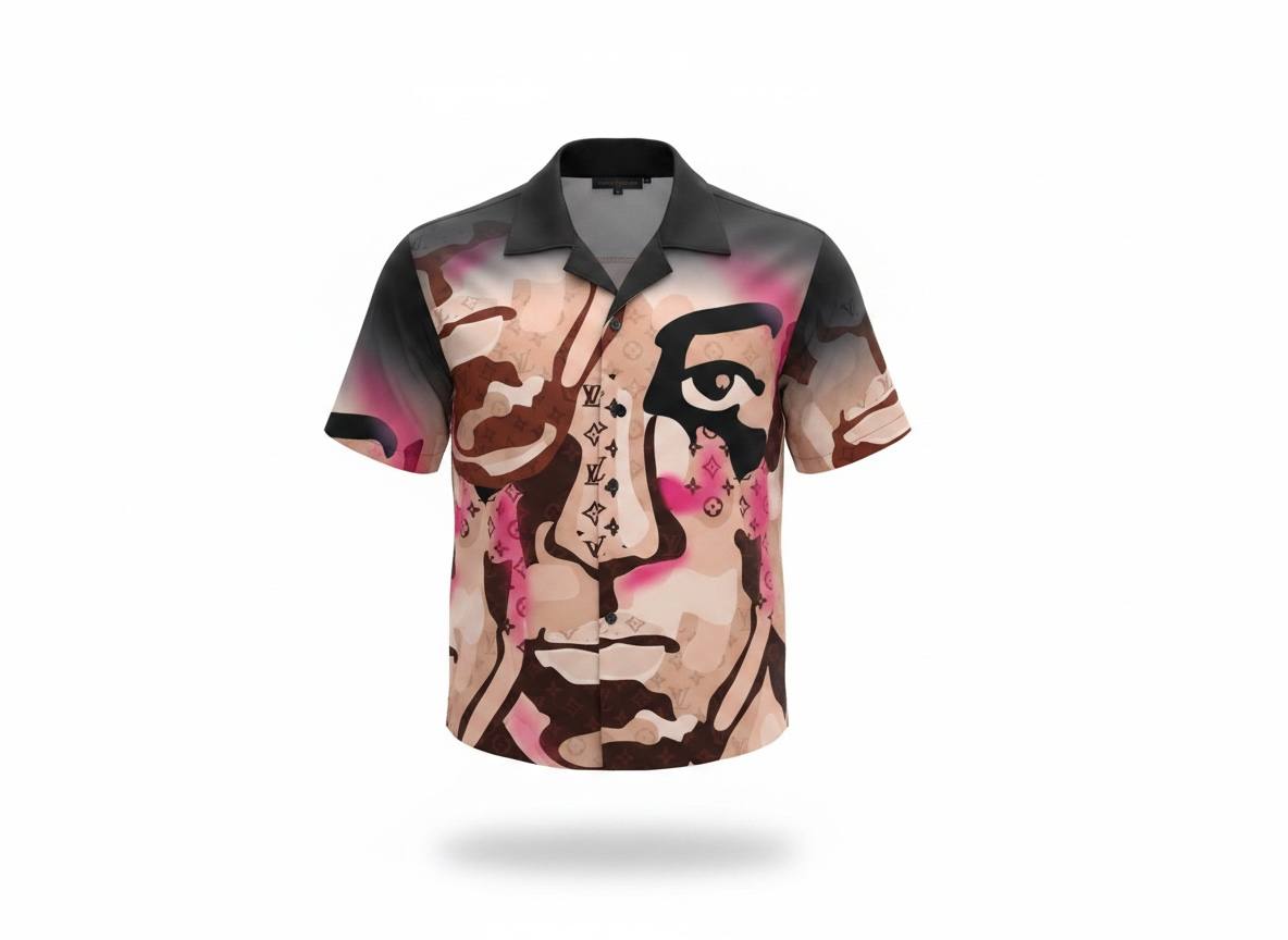π¨ Louis Vuitton Artistic Face Print Set β Statement Summer Co-Ord π₯π©³