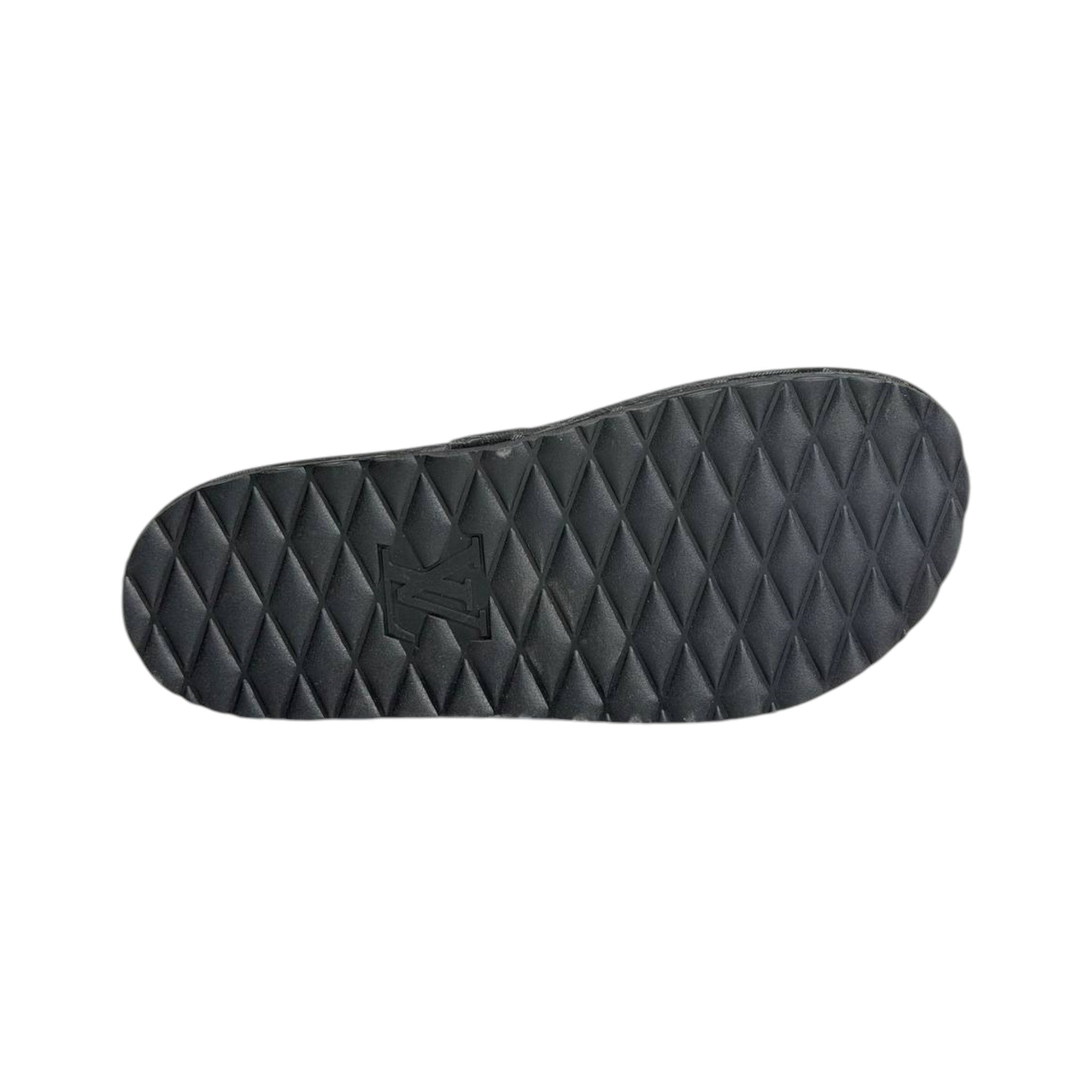 Louis Vuitton Black Monogram Platform Slides – Luxe Statement Sandals 🖤✨