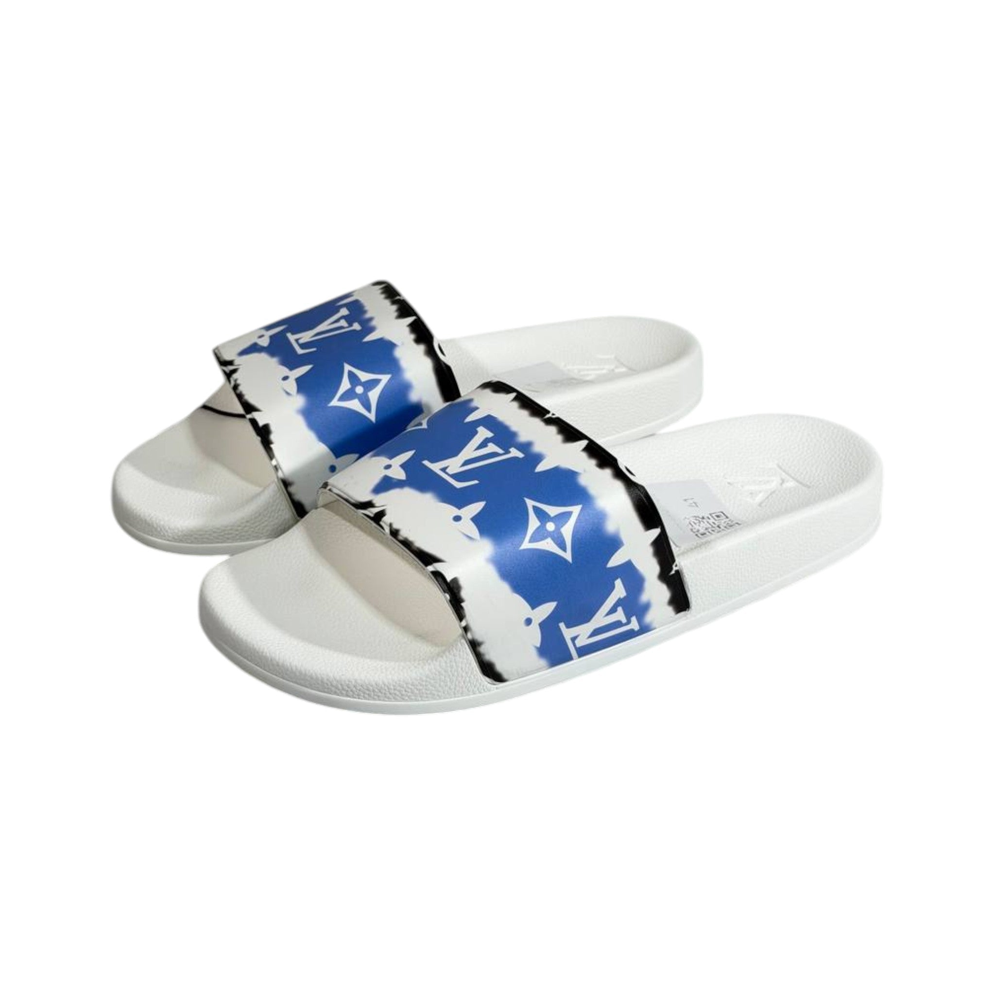 Louis Vuitton Blue Cloud Monogram Slides – Luxury Summer Statement Sandals 💙☁️👡