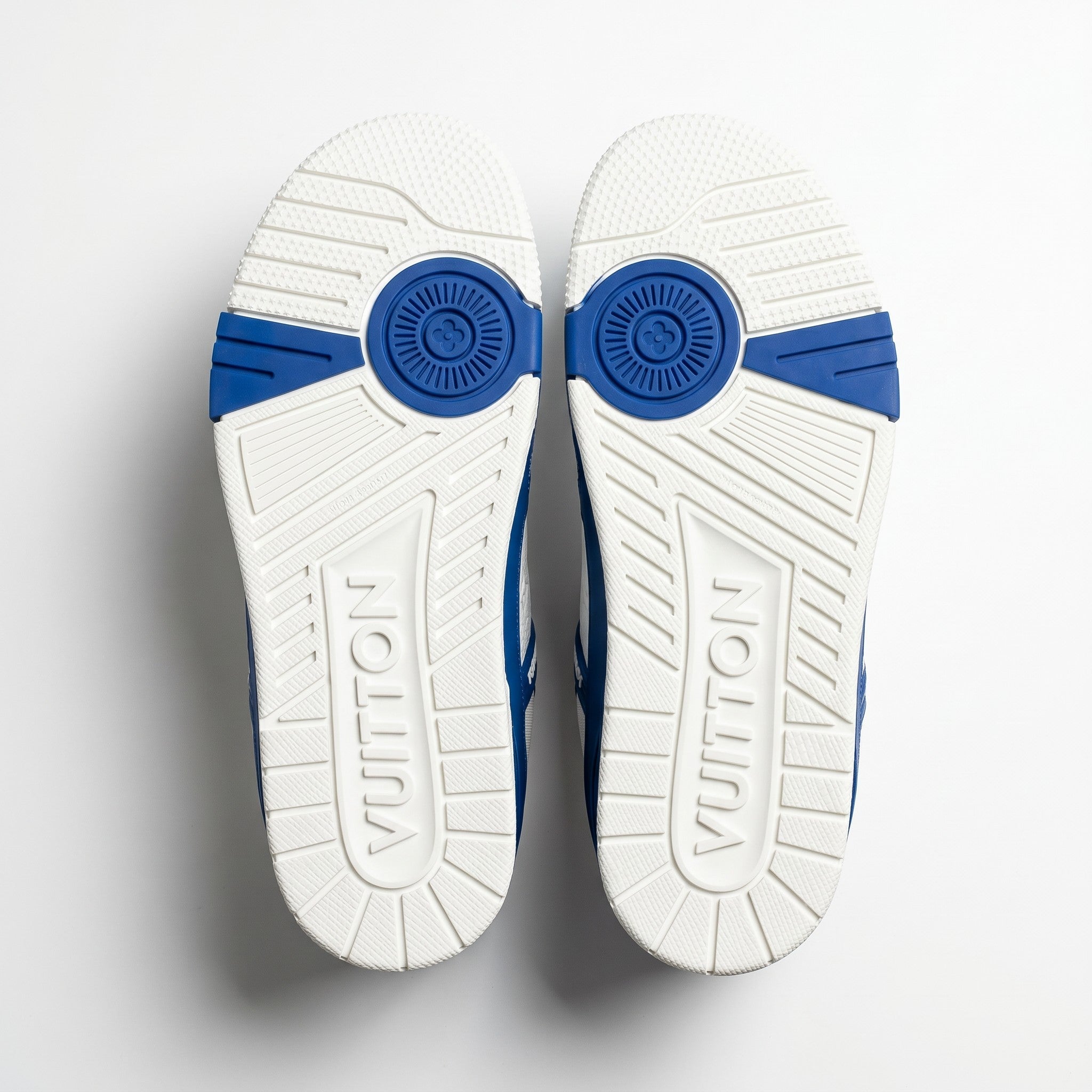 Louis Vuitton Blue Monogram Double Buckle Slides