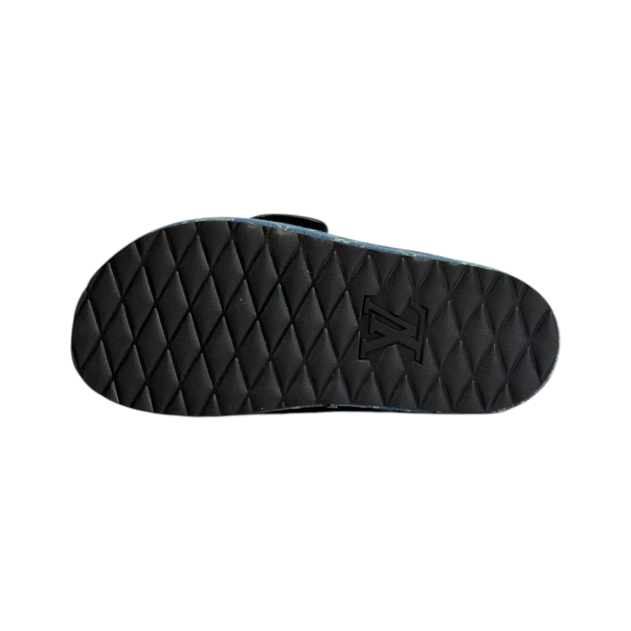 Louis Vuitton Denim Buckle Slides – Luxury Platform Summer Sandals 💙✨