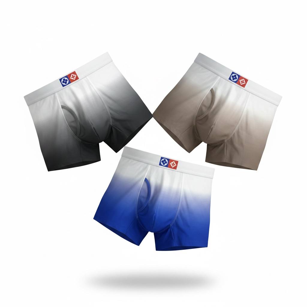 Louis Vuitton Gradient 3-Pack Boxer Briefs ✨ Premium Men’s Luxury Underwear Set