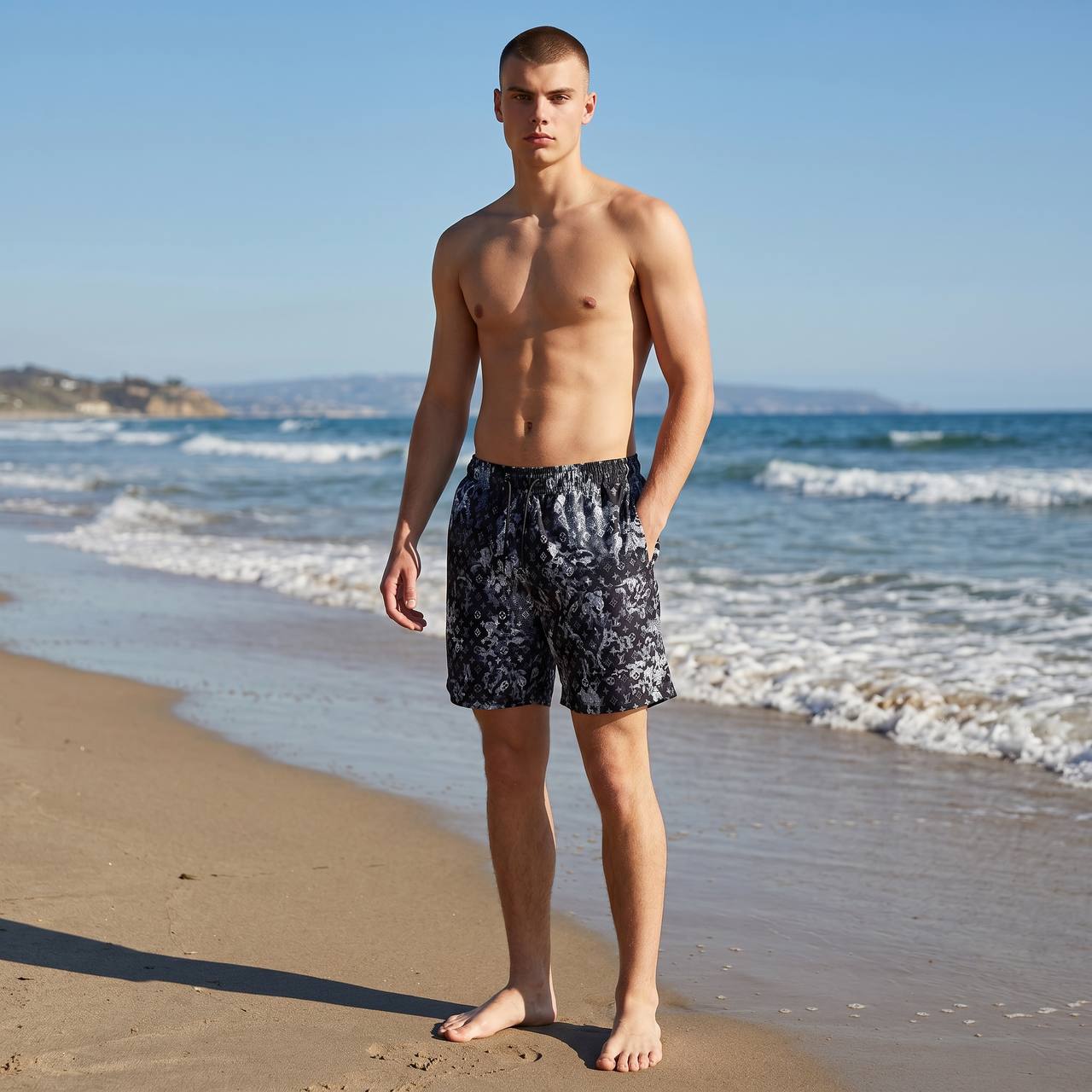 Louis Vuitton Midnight Floral Monogram Swim Shorts π€π