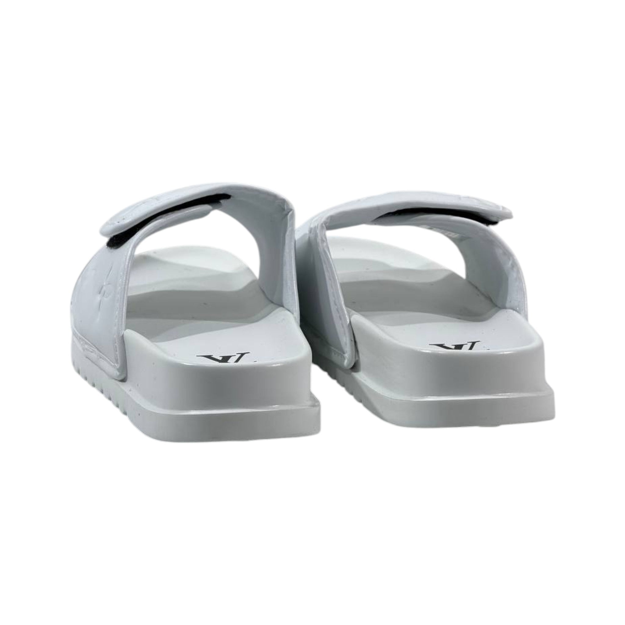 Louis Vuitton Monogram Comfort Slides – All White Edition 🤍✨