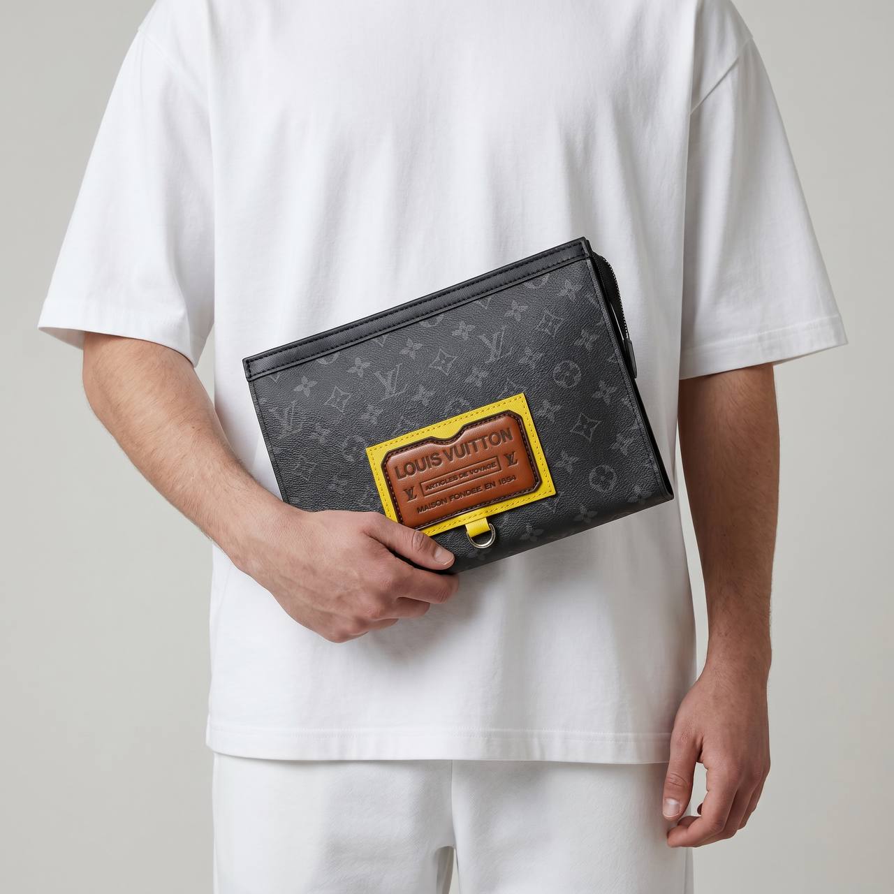 Louis Vuitton Monogram Eclipse Voyage Pouch 🖤✨