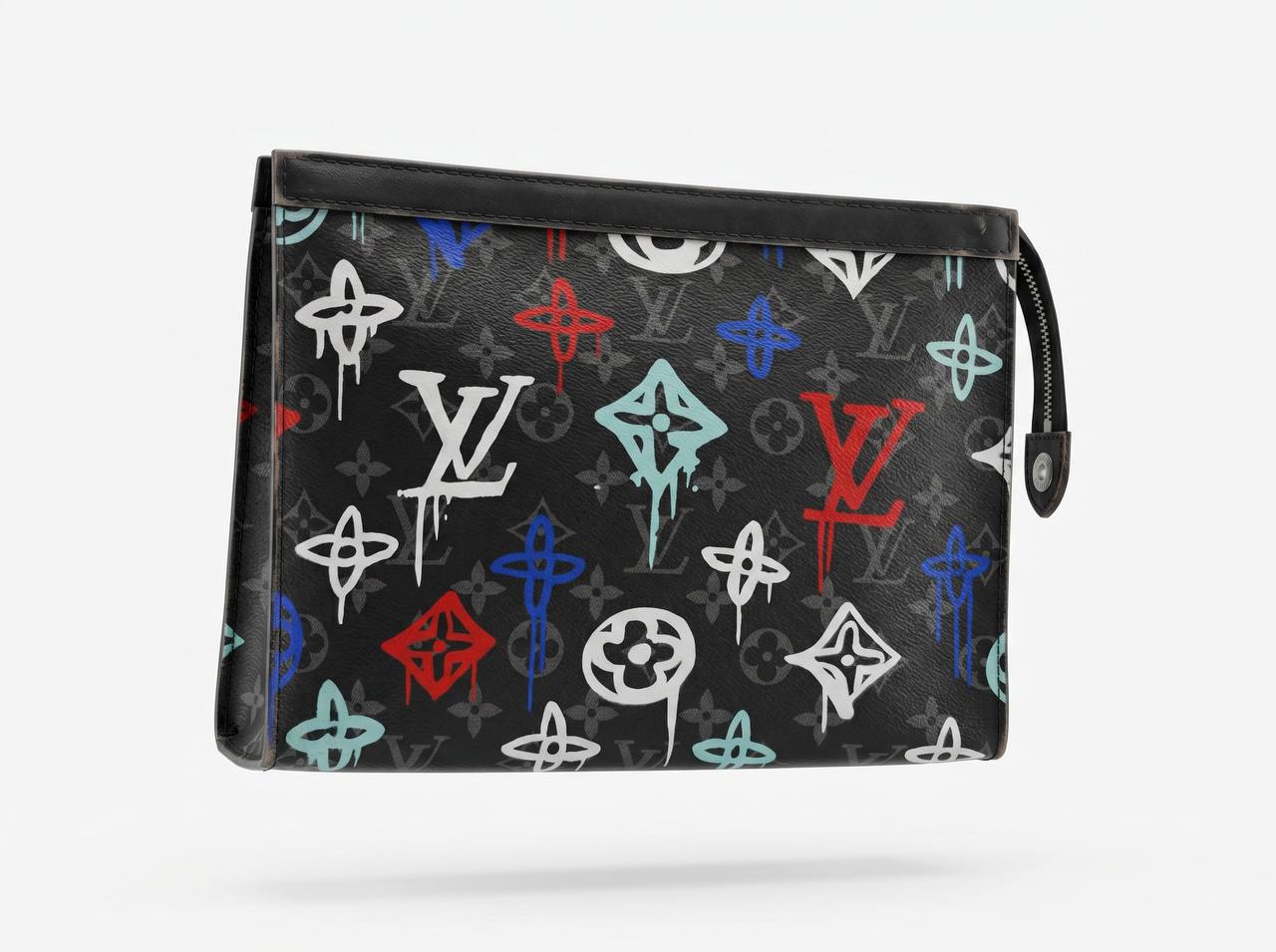 Louis Vuitton Monogram Graffiti Pochette – Black Multicolor 🎨🖤✨