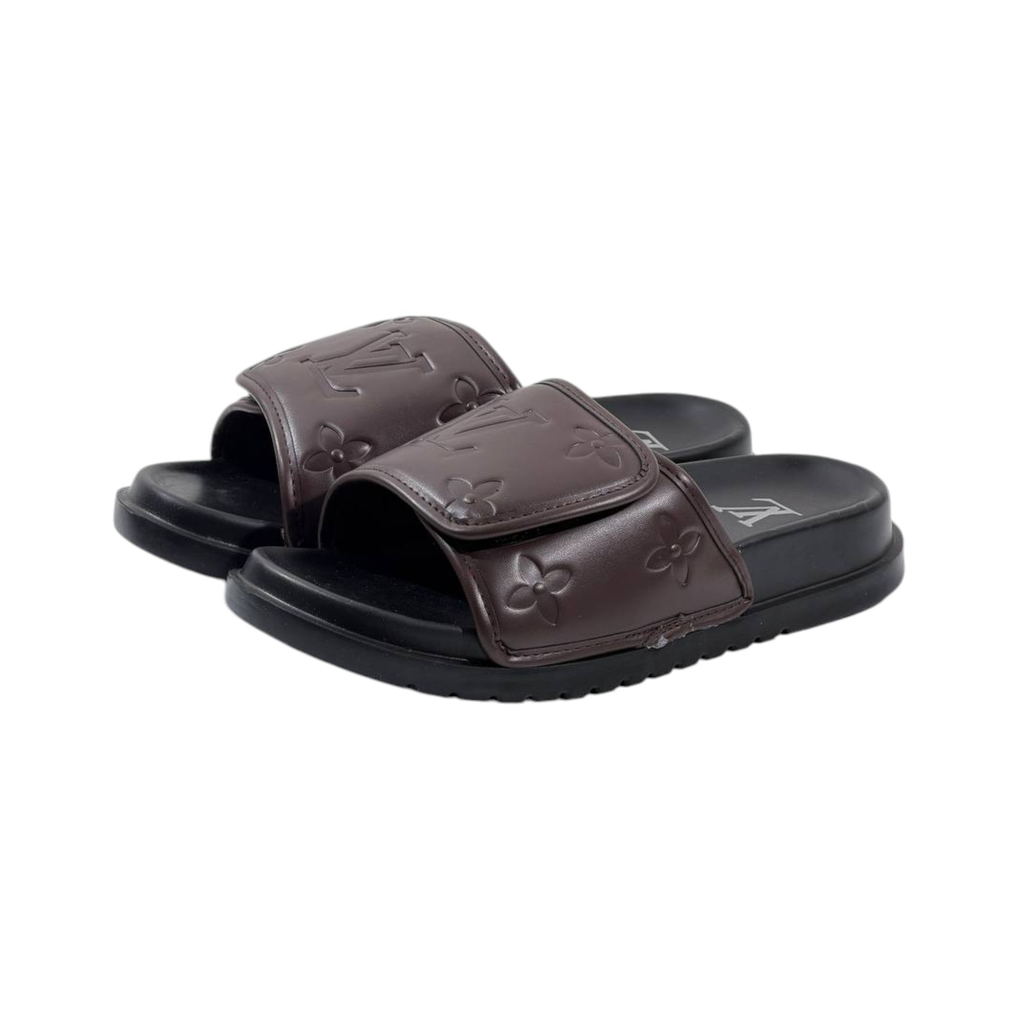 Louis Vuitton Monogram Slides – Chocolate Edition 🤎✨