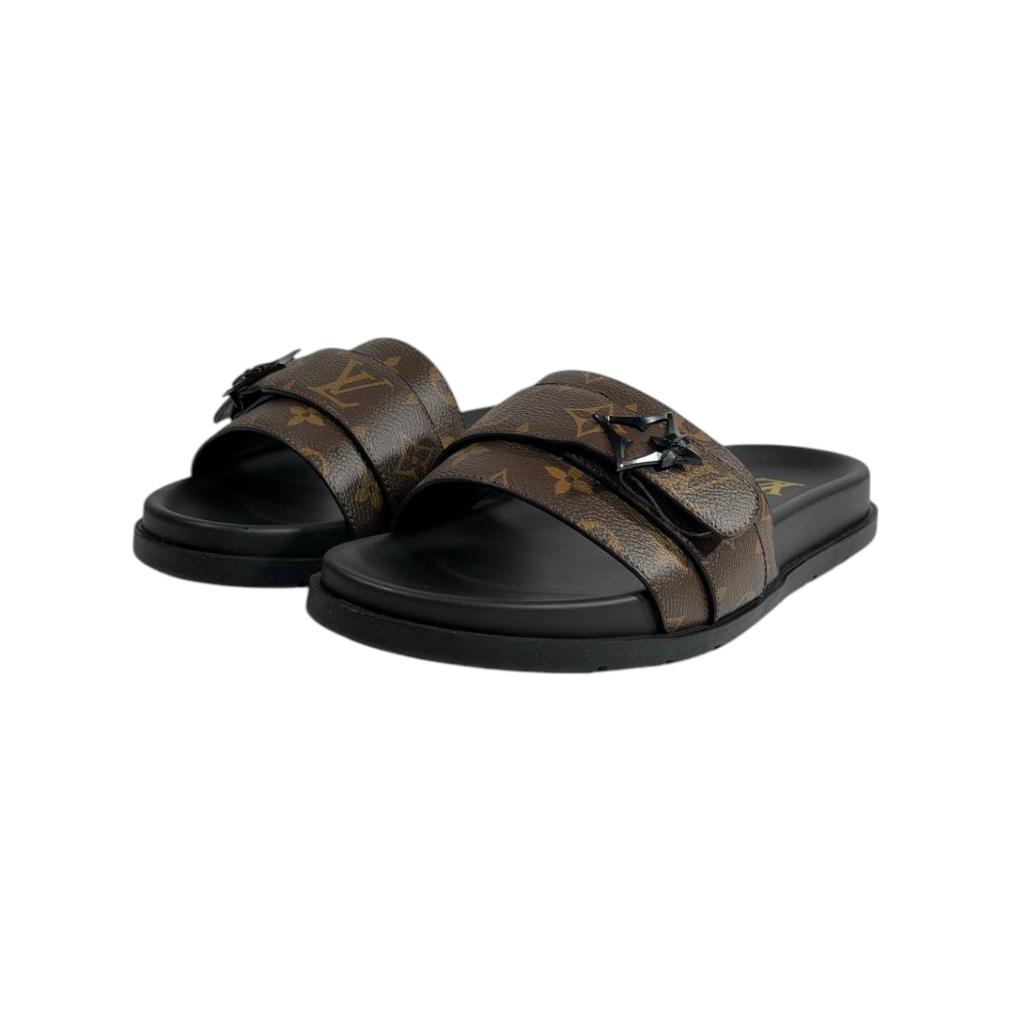 Louis Vuitton Monogram Slides 🤎✨ Luxury Comfort Sandals for Men