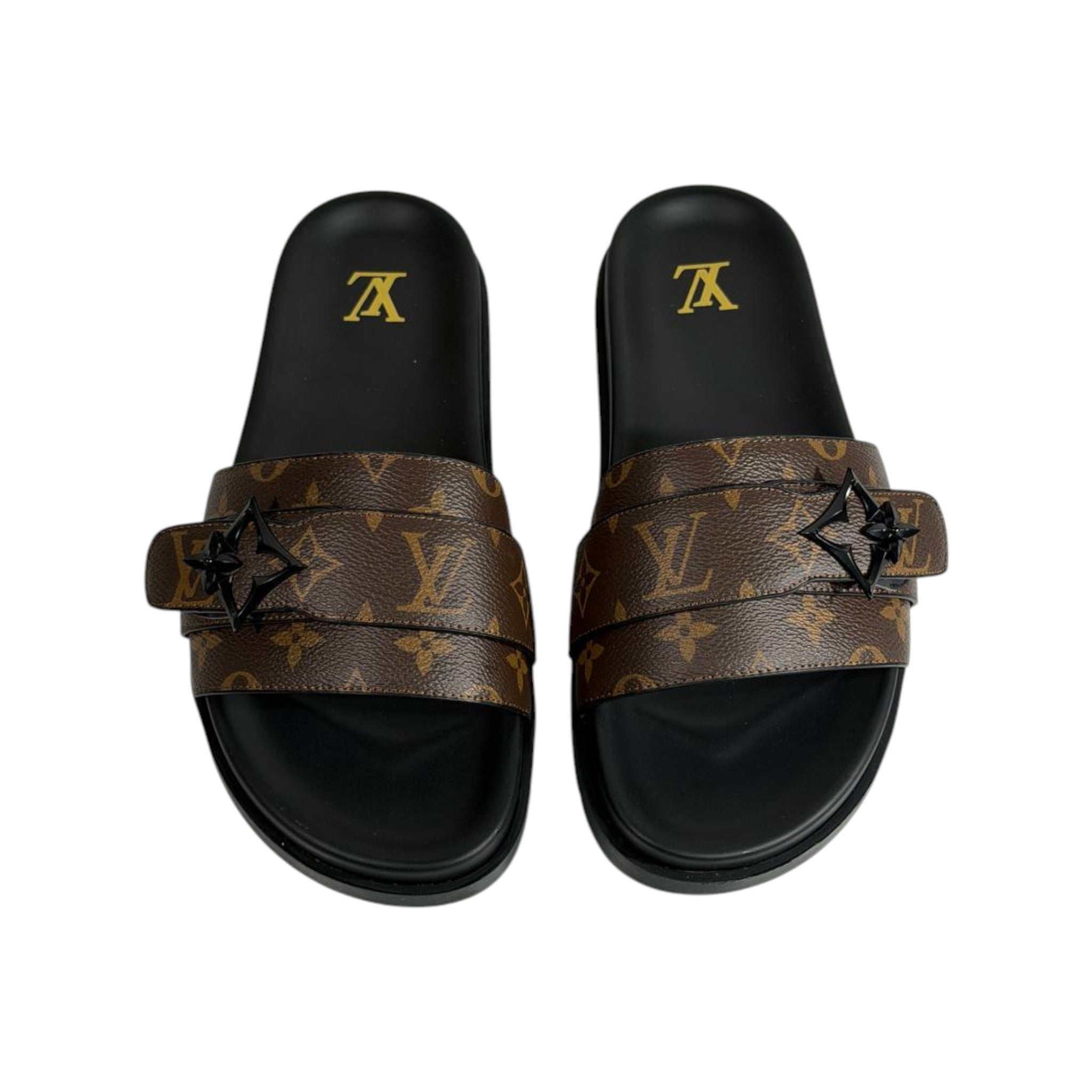 Louis Vuitton Monogram Slides 🤎✨ Luxury Comfort Sandals for Men