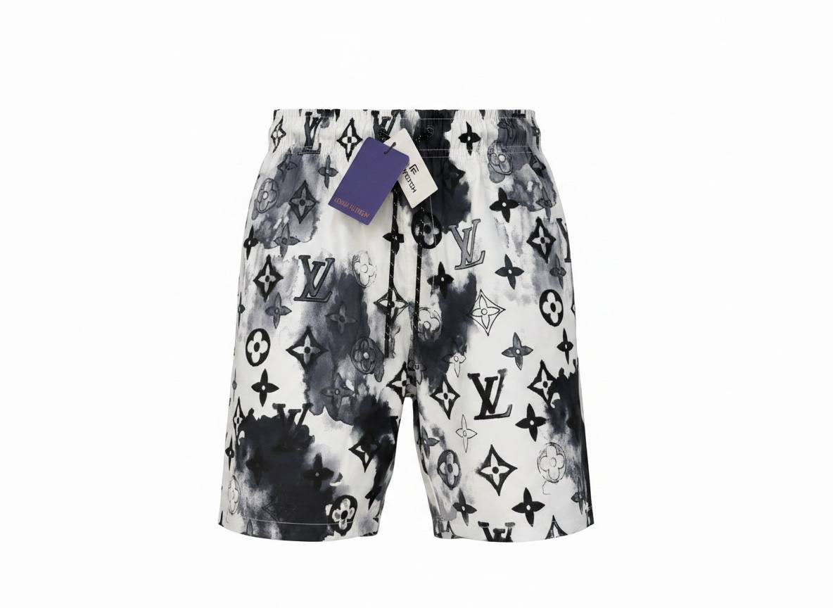 Louis Vuitton Monogram Swim Shorts 🌊 | Black & White Beachwear