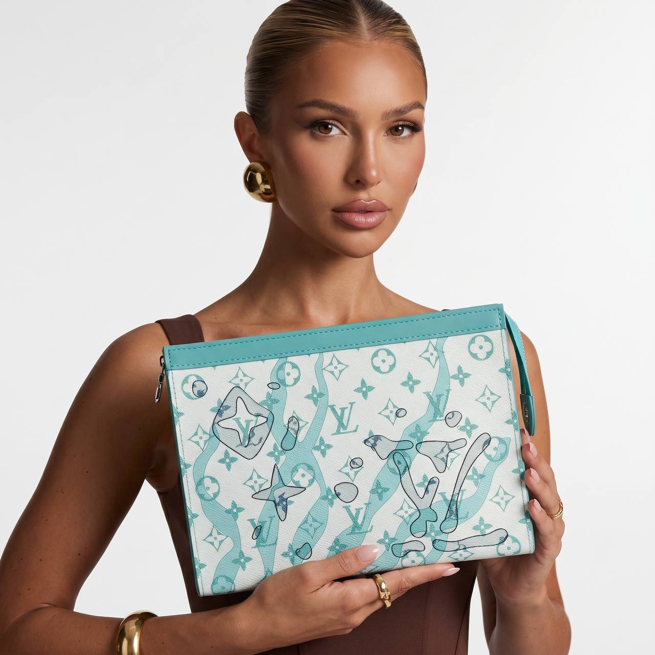 Louis Vuitton Ocean Monogram Pochette 🩵🌊✨