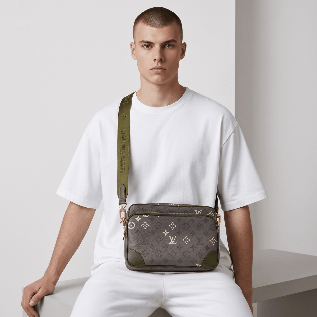 πβ¨ Louis Vuitton Outdoor Messenger β Monogram Eclipse Khaki ππ€