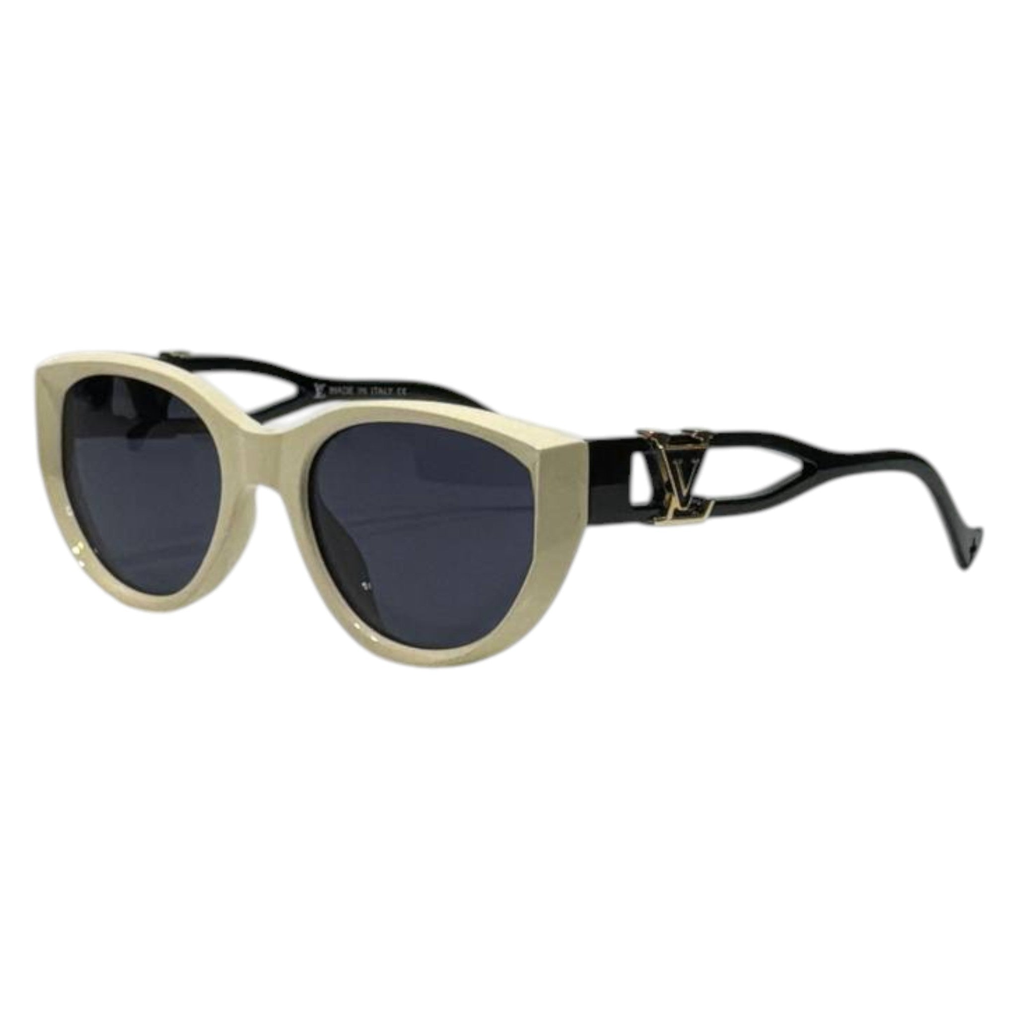 Louis Vuitton Oversized Cat-Eye Sunglasses – Ivory & Black Luxury Frame
