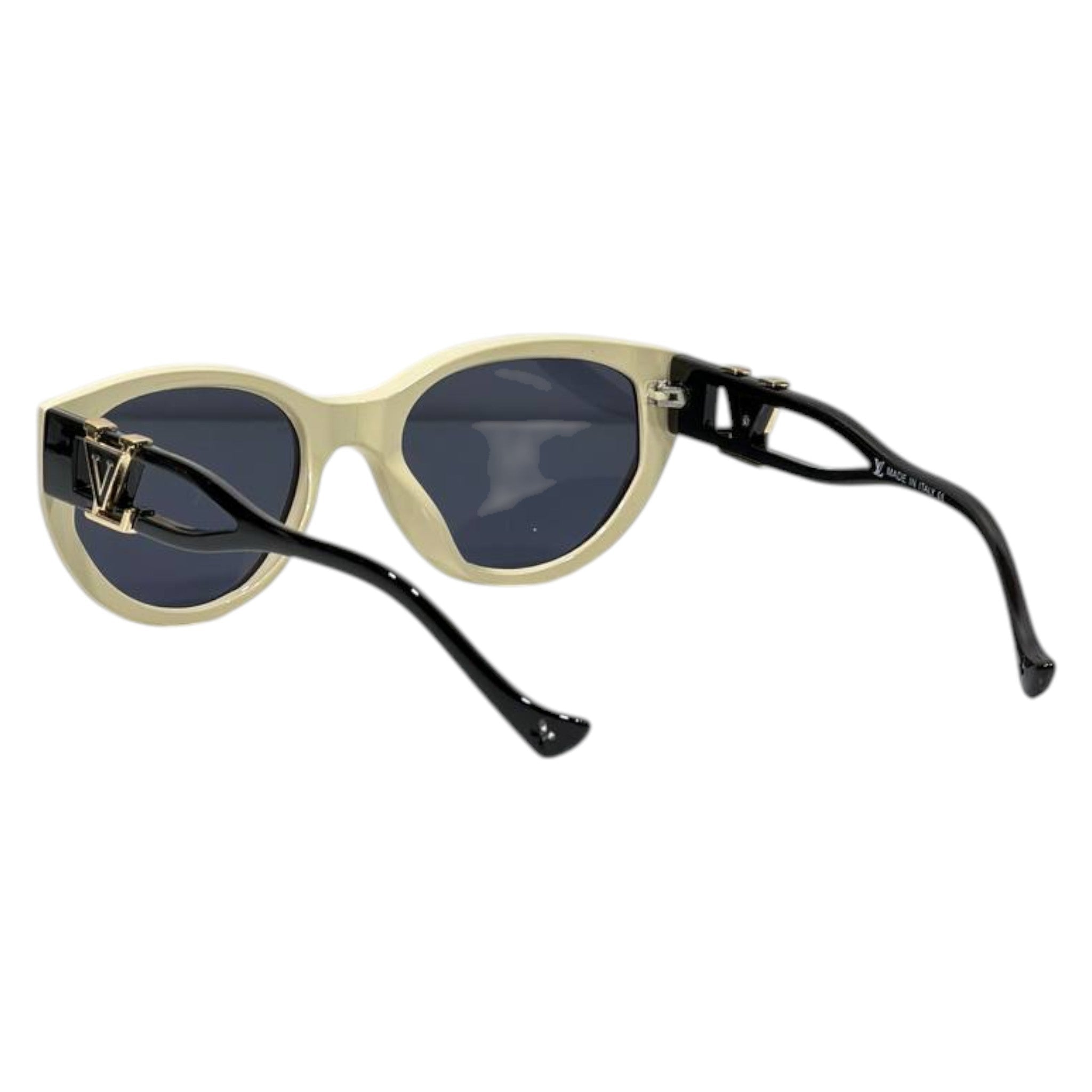 Louis Vuitton Oversized Cat-Eye Sunglasses – Ivory & Black Luxury Frame