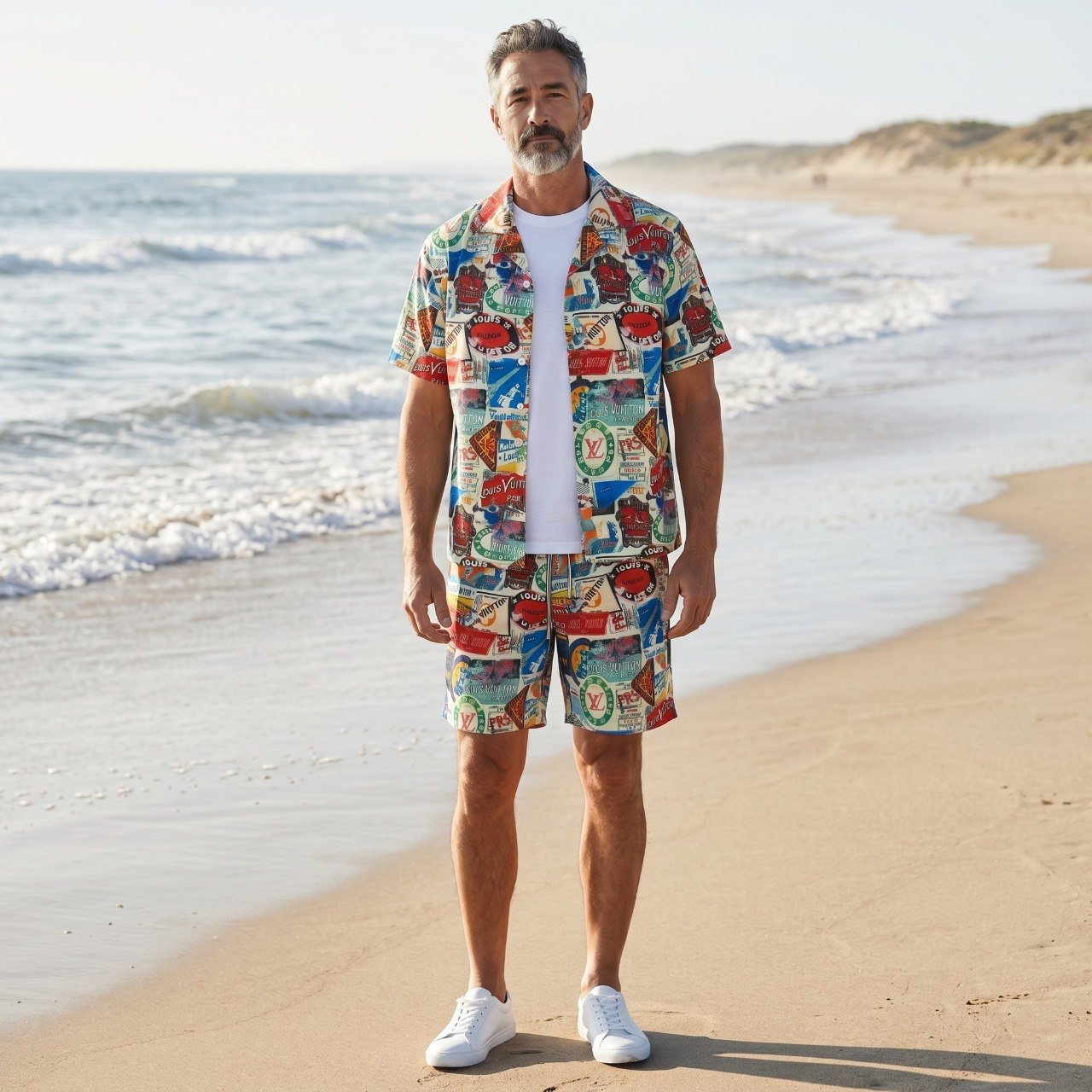 🌴 Louis Vuitton Postcard Resort Co-Ord Set ✈️🏖️