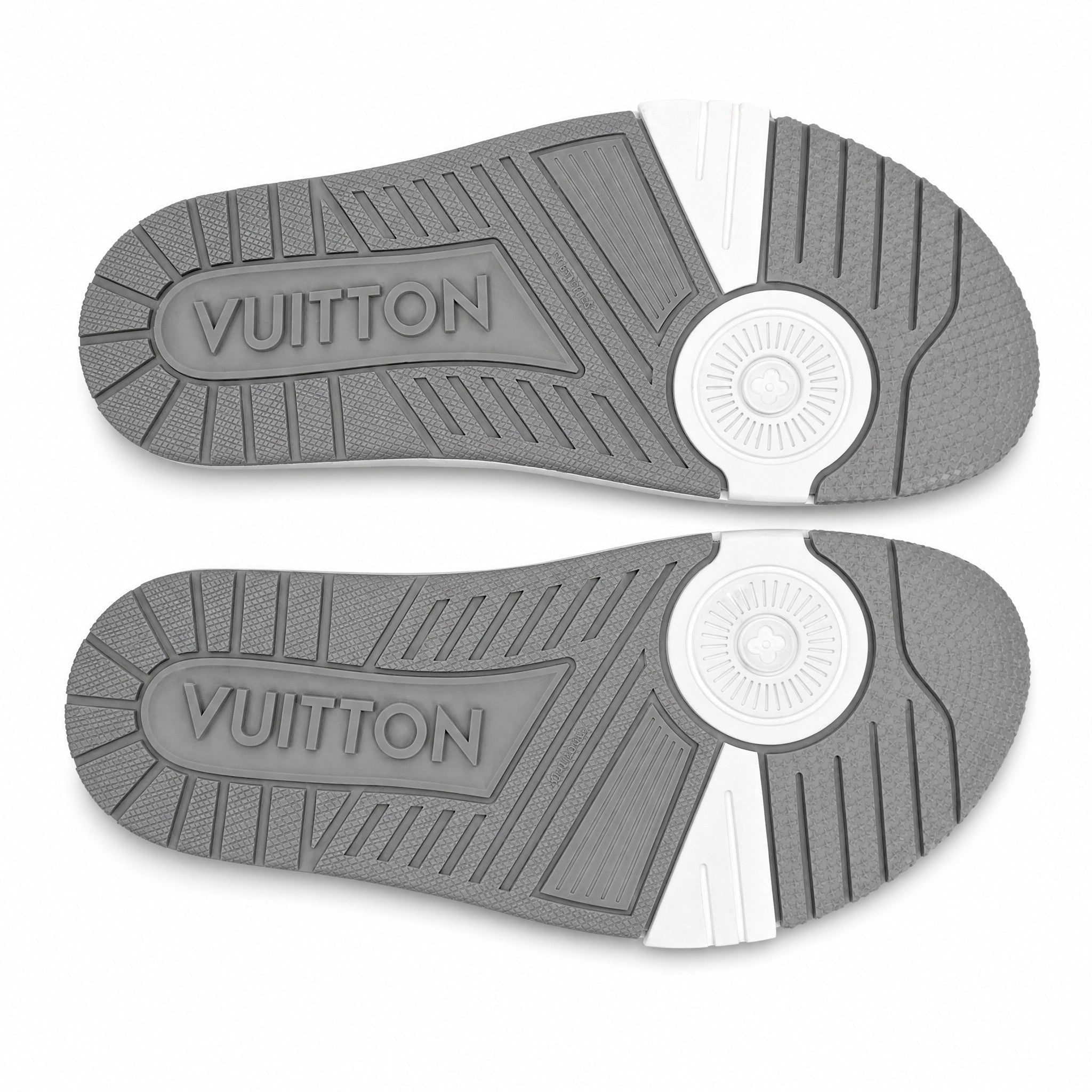 Louis Vuitton White & Black Double Buckle Luxury Slides