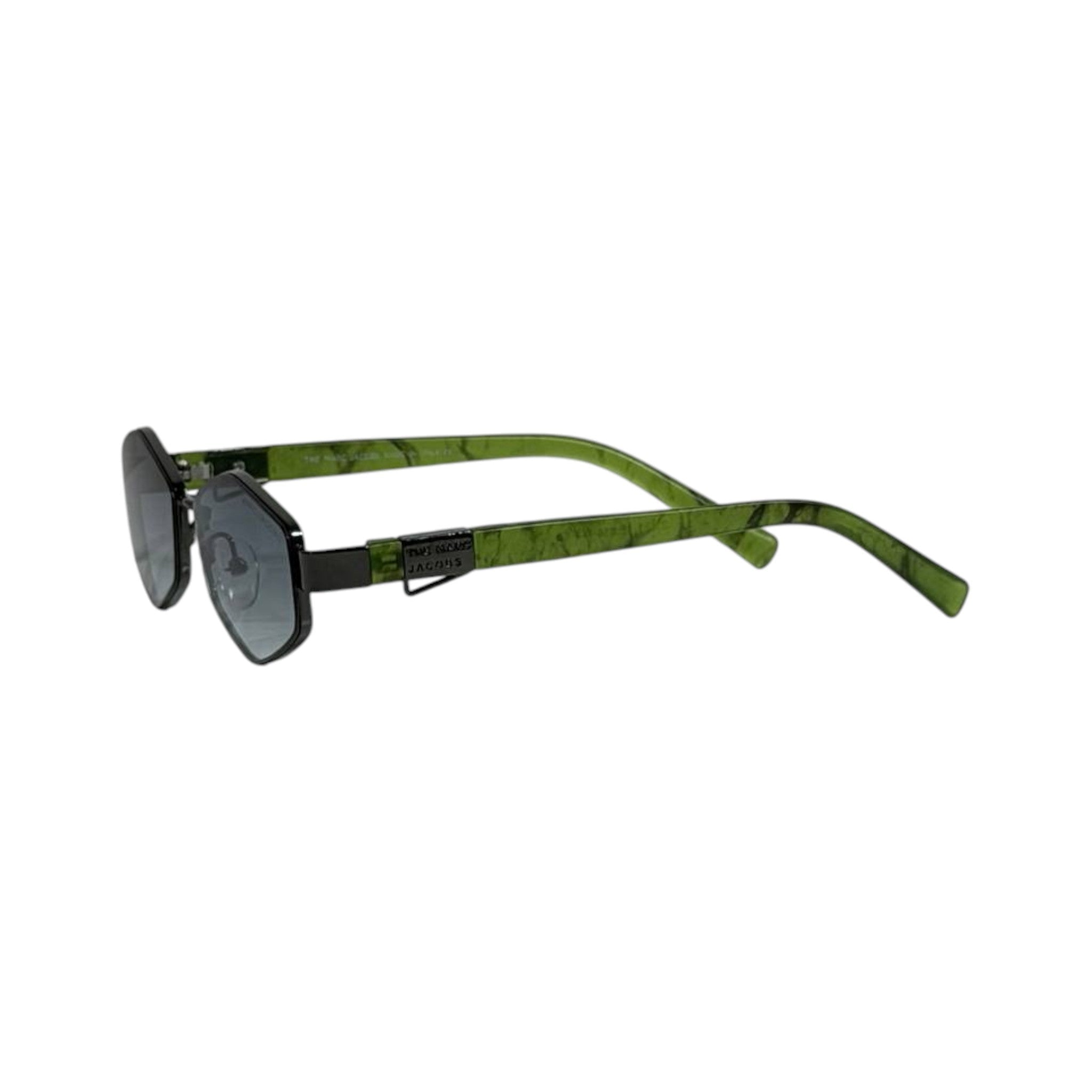 Marc Jacobs Green Geometric Sunglasses πΆοΈ | Gradient Lens Designer Eyewear
