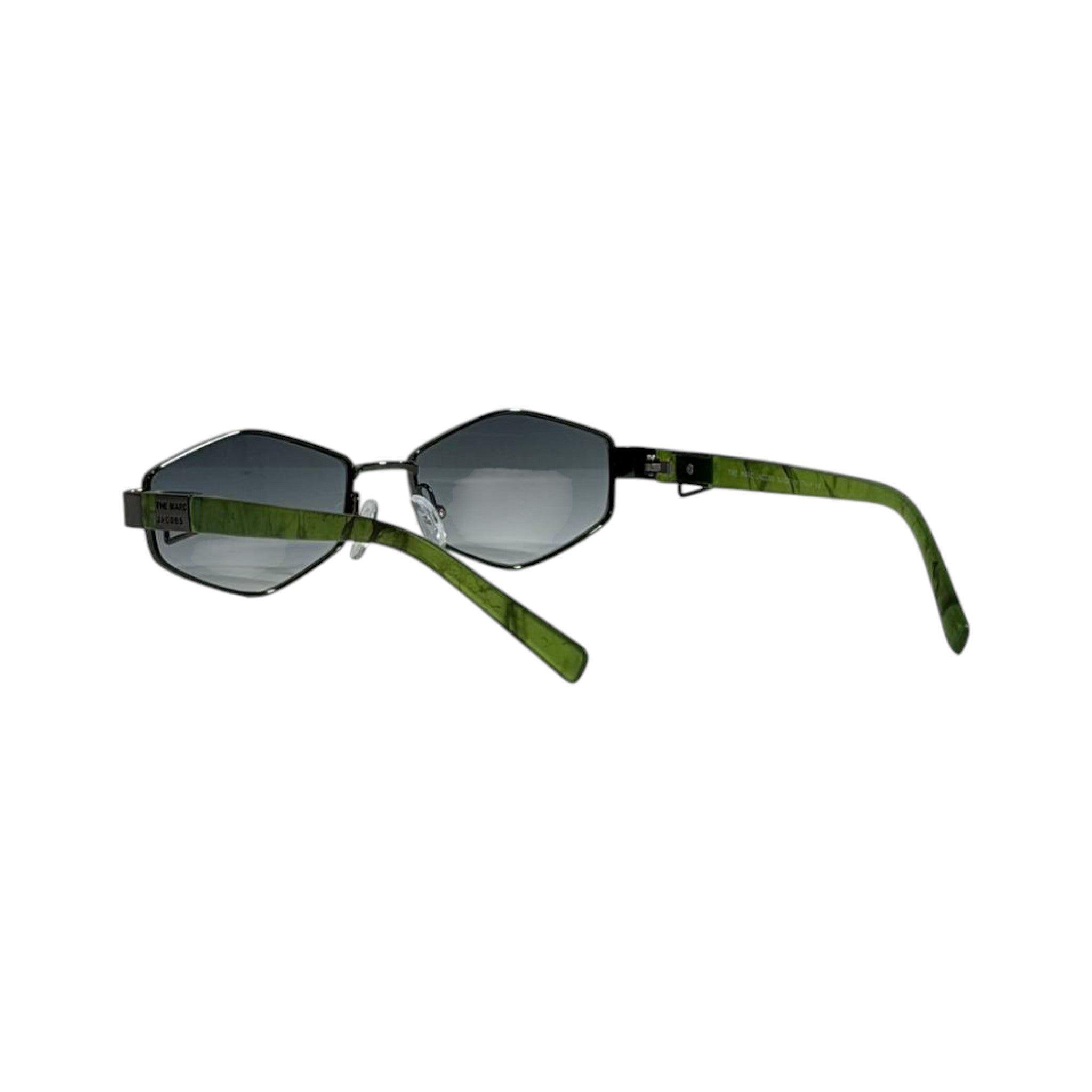 Marc Jacobs Green Geometric Sunglasses πΆοΈ | Gradient Lens Designer Eyewear