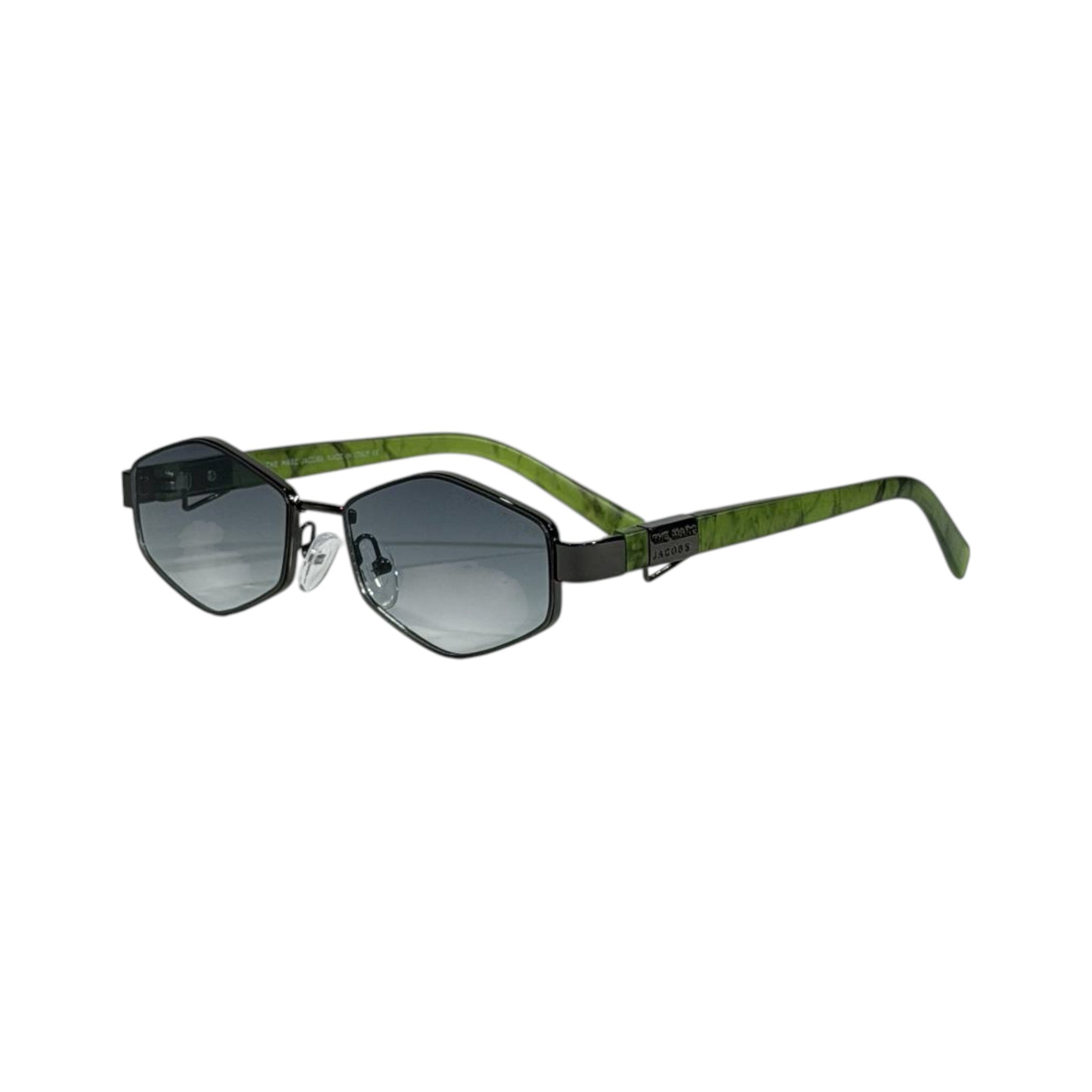 Marc Jacobs Green Geometric Sunglasses πΆοΈ | Gradient Lens Designer Eyewear