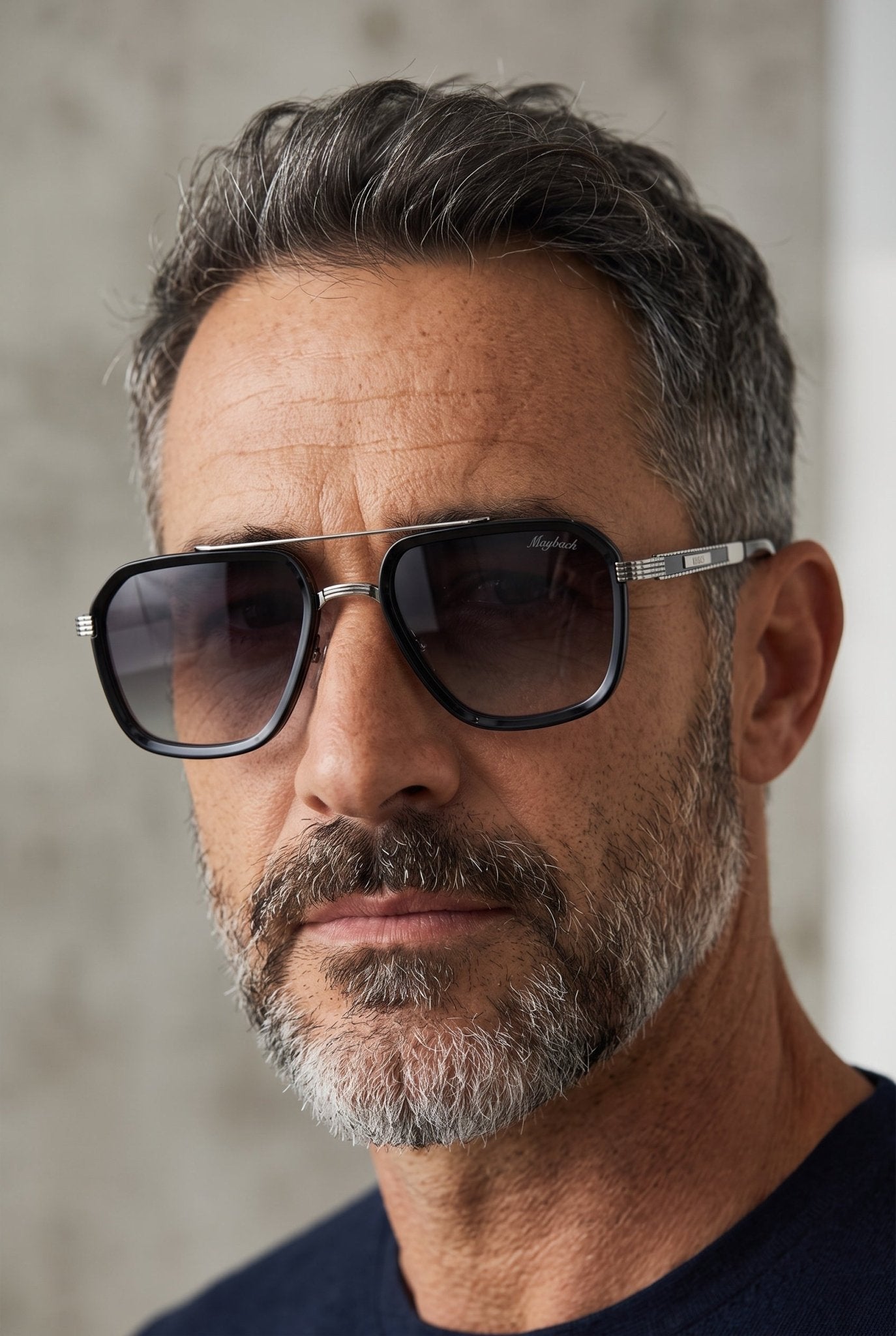 Maybach Sunglasses β Black Silver Aviator πΆοΈ
