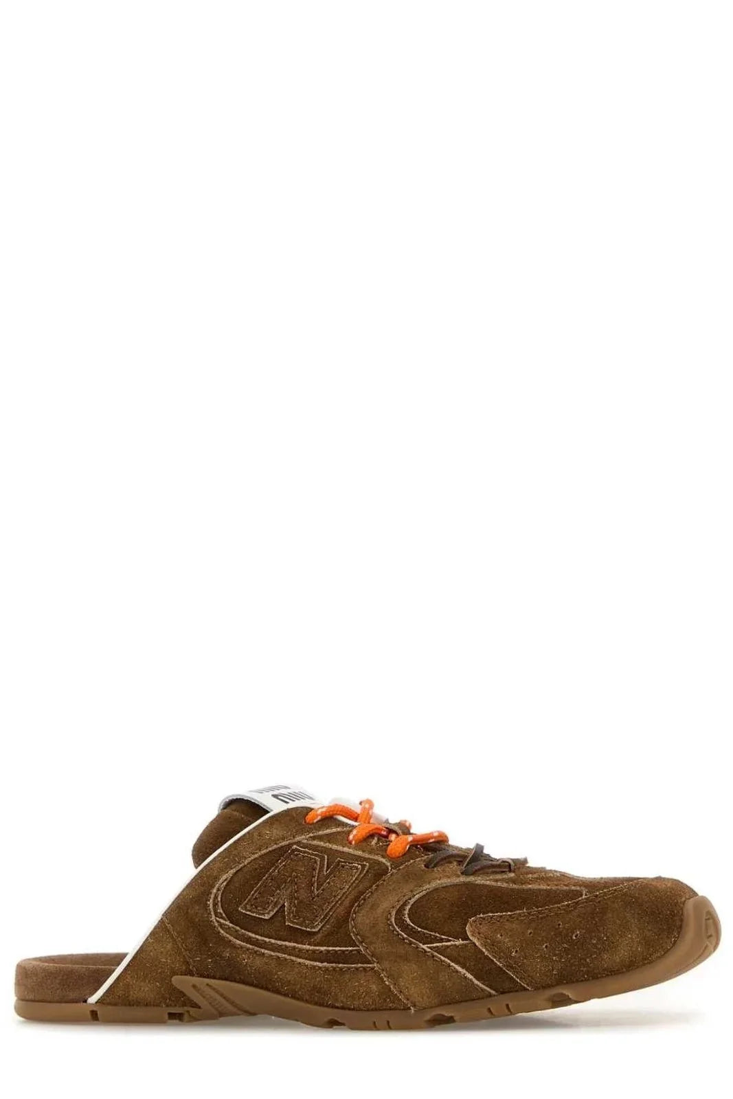 Miu Miu Suede Mule Slide Sneaker β Brown