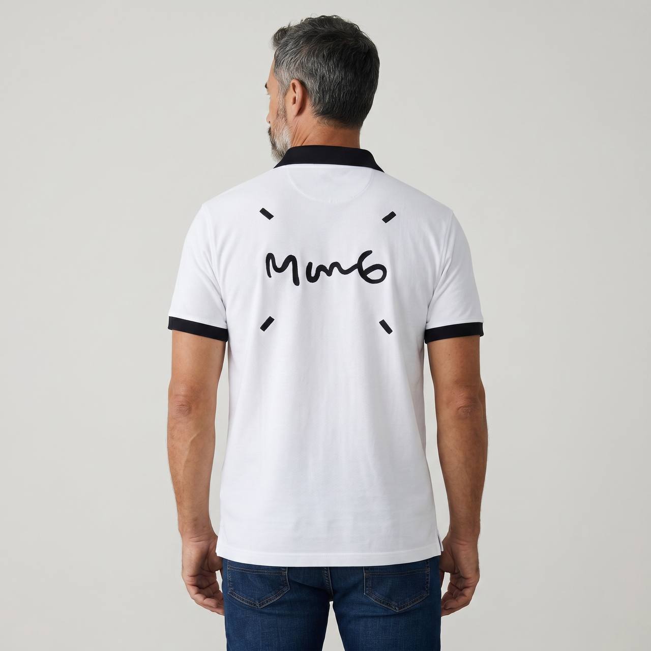 MM6 Maison Margiela Zip Polo Shirt β White & Black Edition π€π€