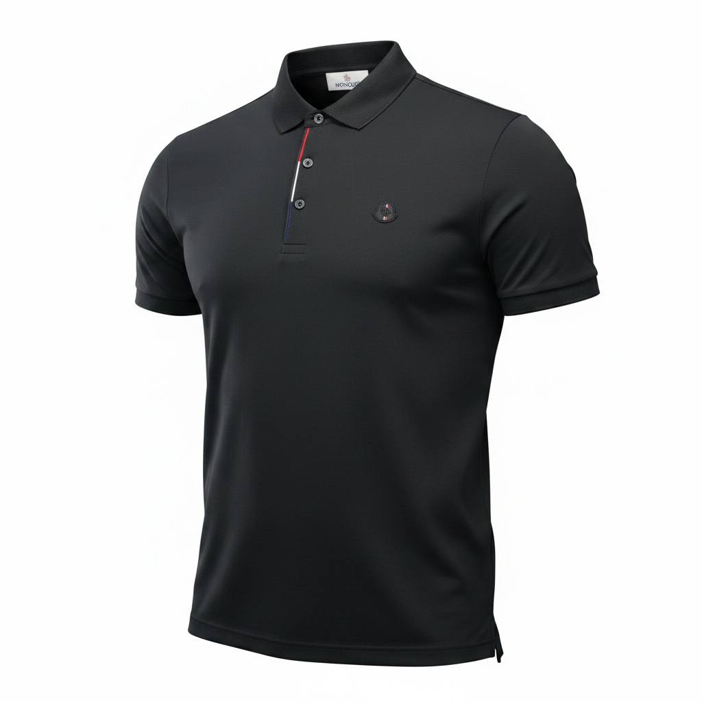 π€ Moncler Black Polo Shirt β Clean Sport-Luxury Essential ππ₯