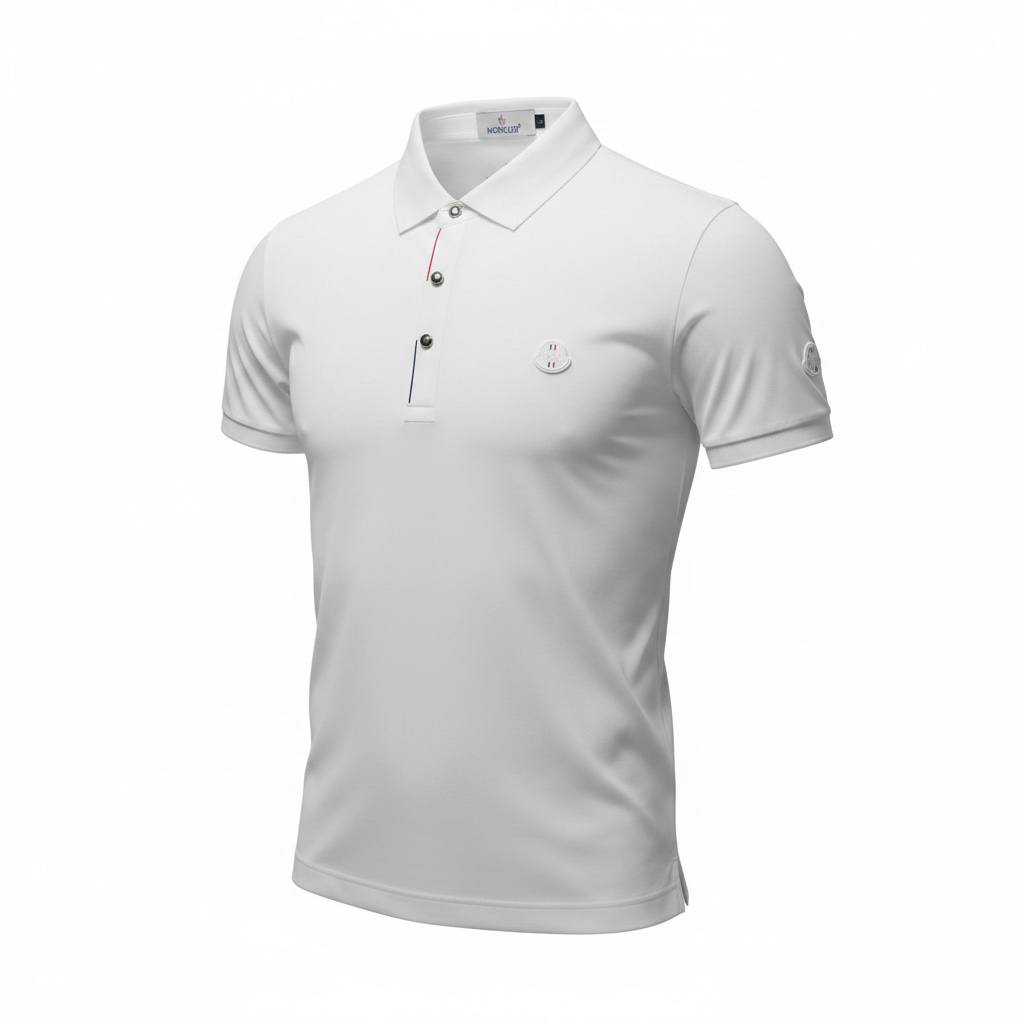 ๐ค Moncler Style White Polo โ Clean Minimal Luxury ๐๐ฅ
