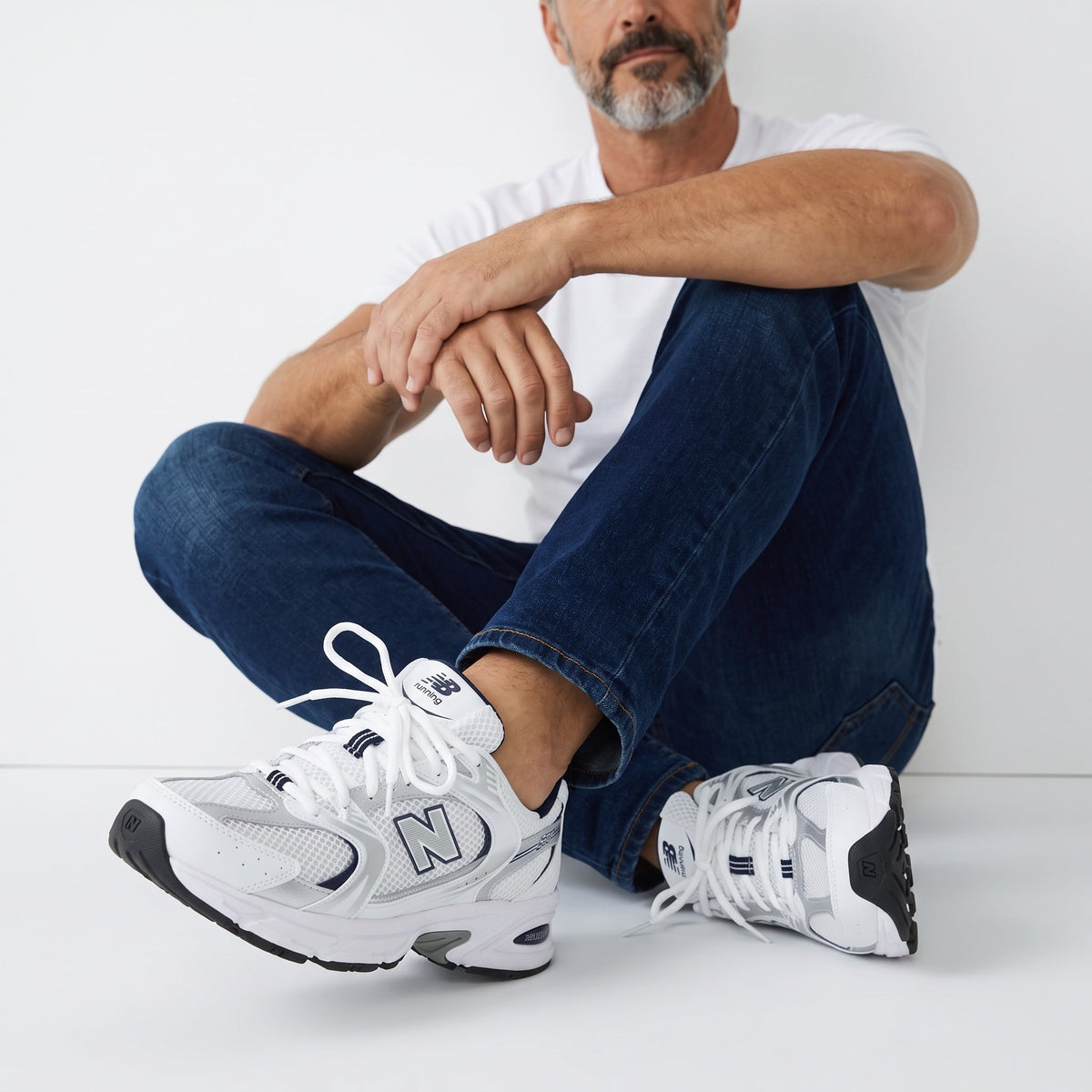 New Balance 530 Running Sneaker β White & Silver