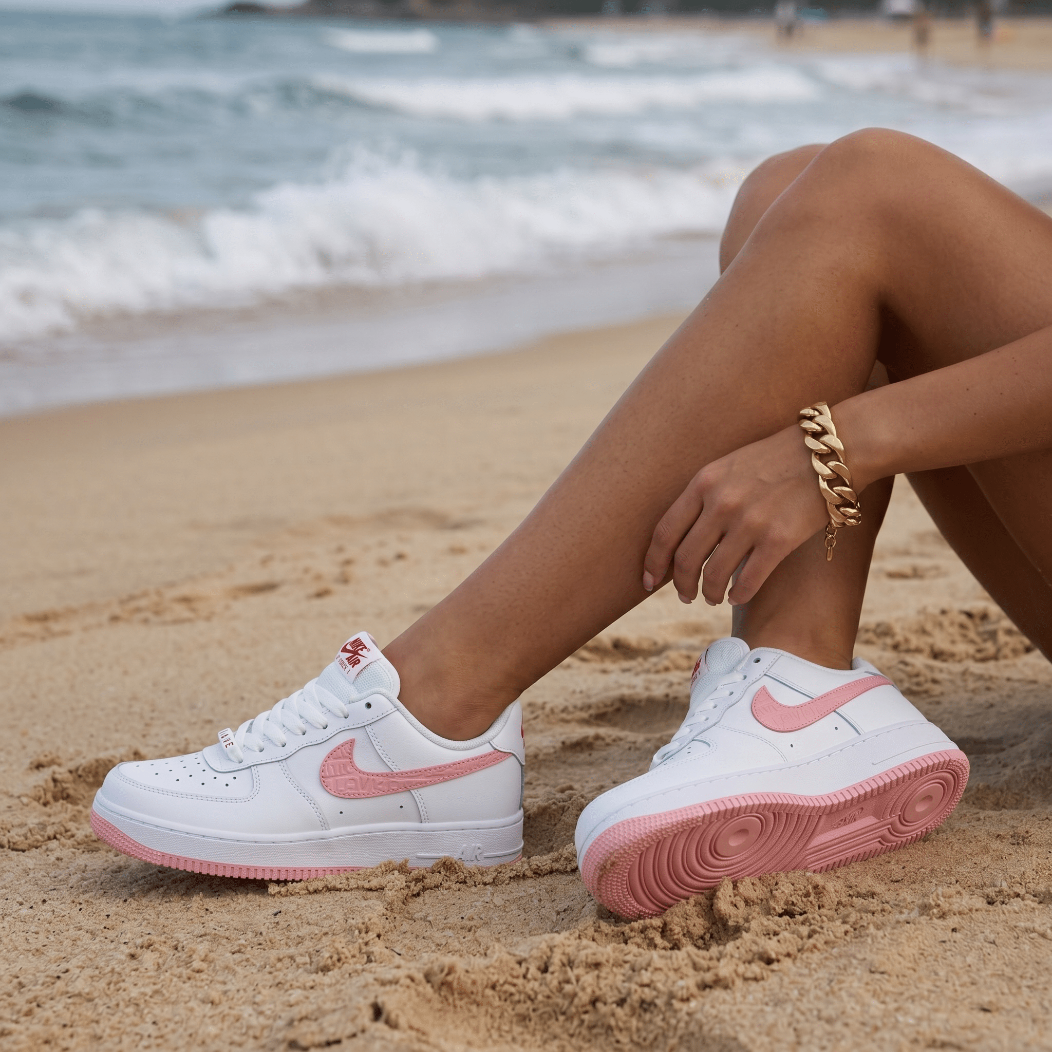 Nike Air Force 1 Pink Embroidery π€πΈπ
