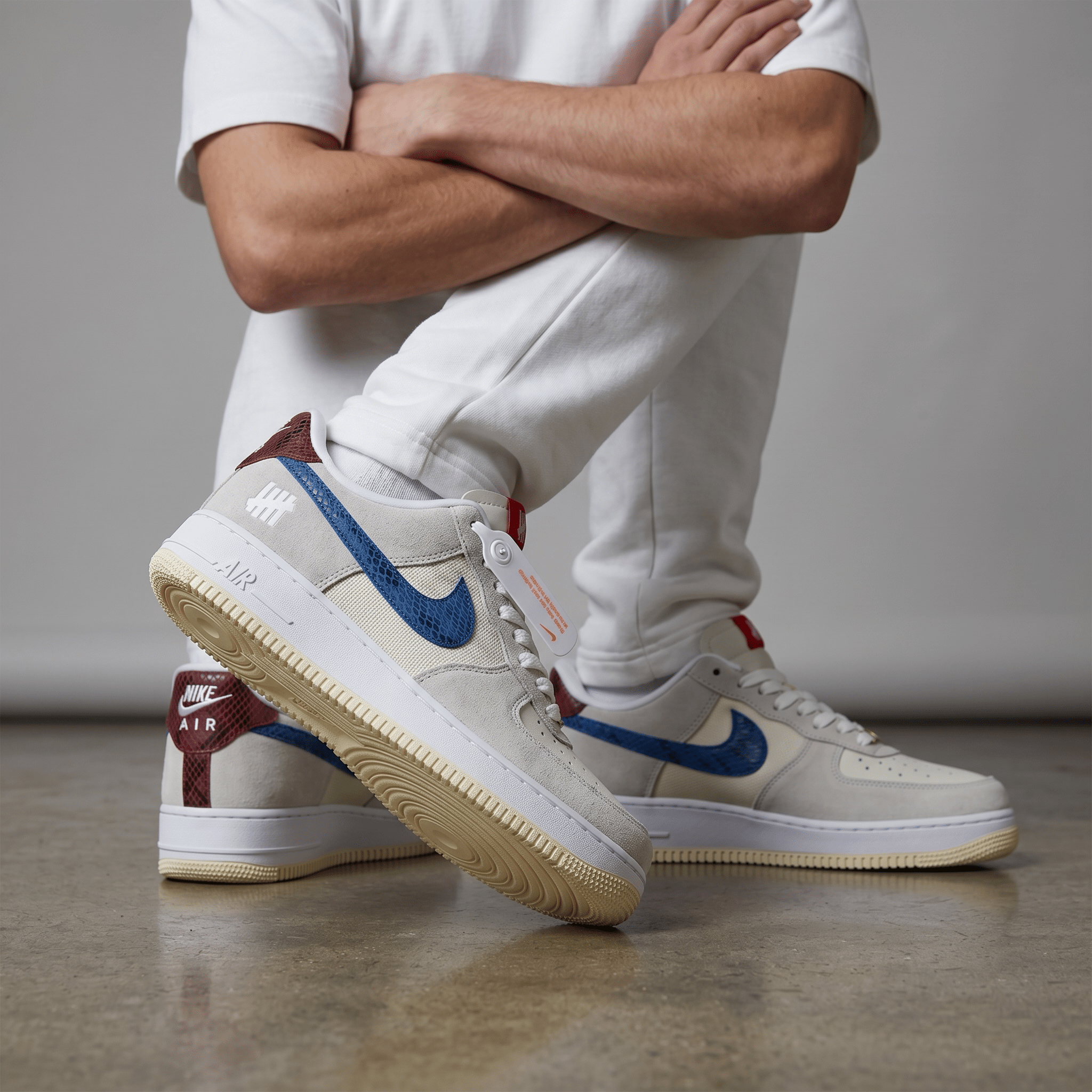 Nike Air Force 1 Undefeated Blue Swoosh ππ€π
