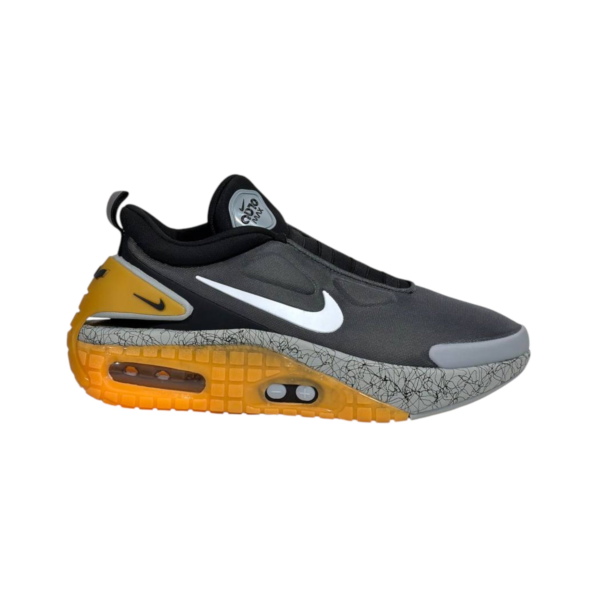 🩶🟡 Nike Air Max Slip-On Sneakers – Grey Volt Edition 👟⚡